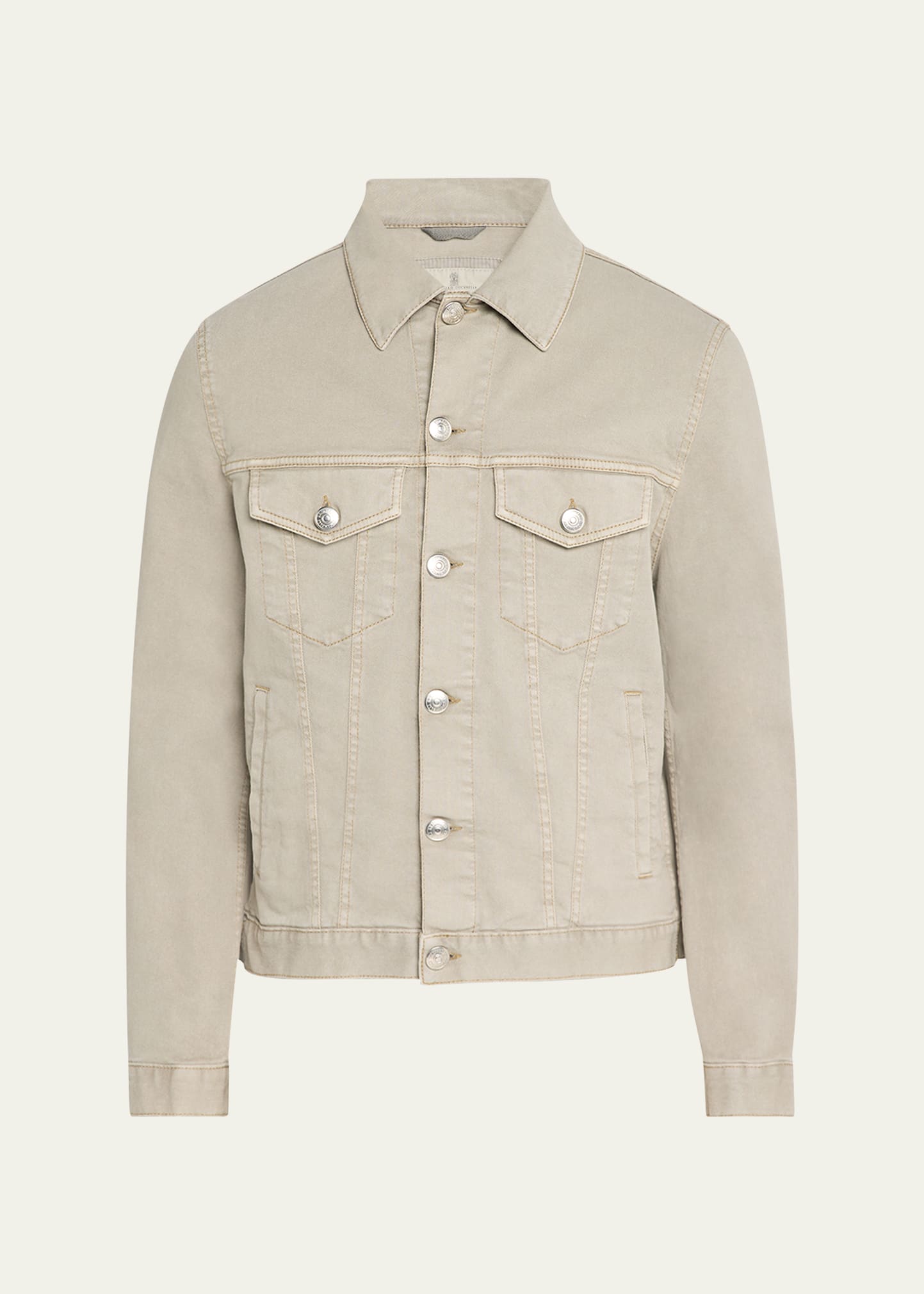【関税&送料込】Brunello Cucinelli Cropped Denim Jacket BRUNELLO CUCINELLI Cropped denim jacket | NET-A-PORTER