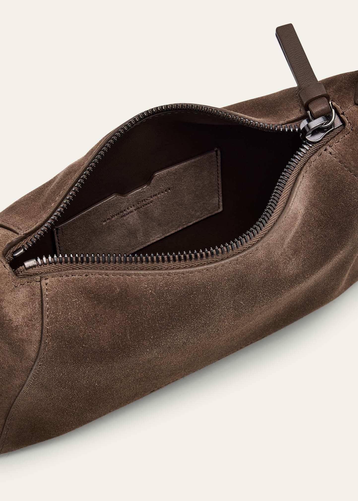 Brunello Cucinelli Monili Zip Leather Shoulder Bag