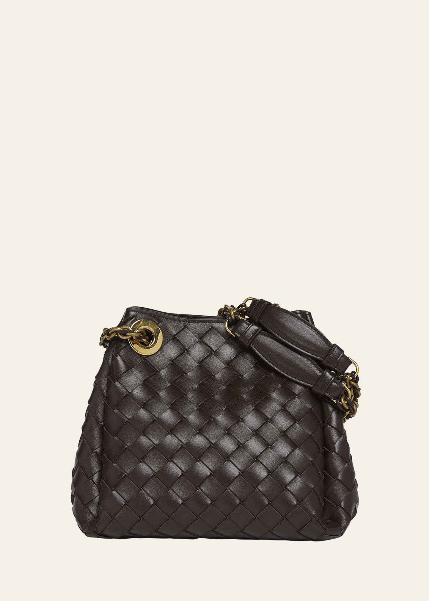 Bottega Veneta Small Parachute Leather Shoulder Bag
