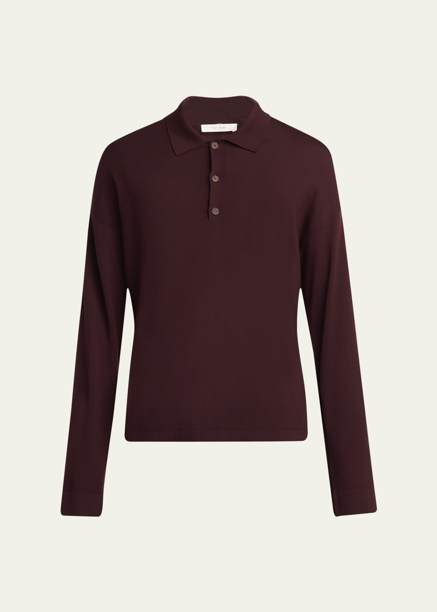 THE ROW Men's Miso Wool Polo Shirt - Bergdorf Goodman
