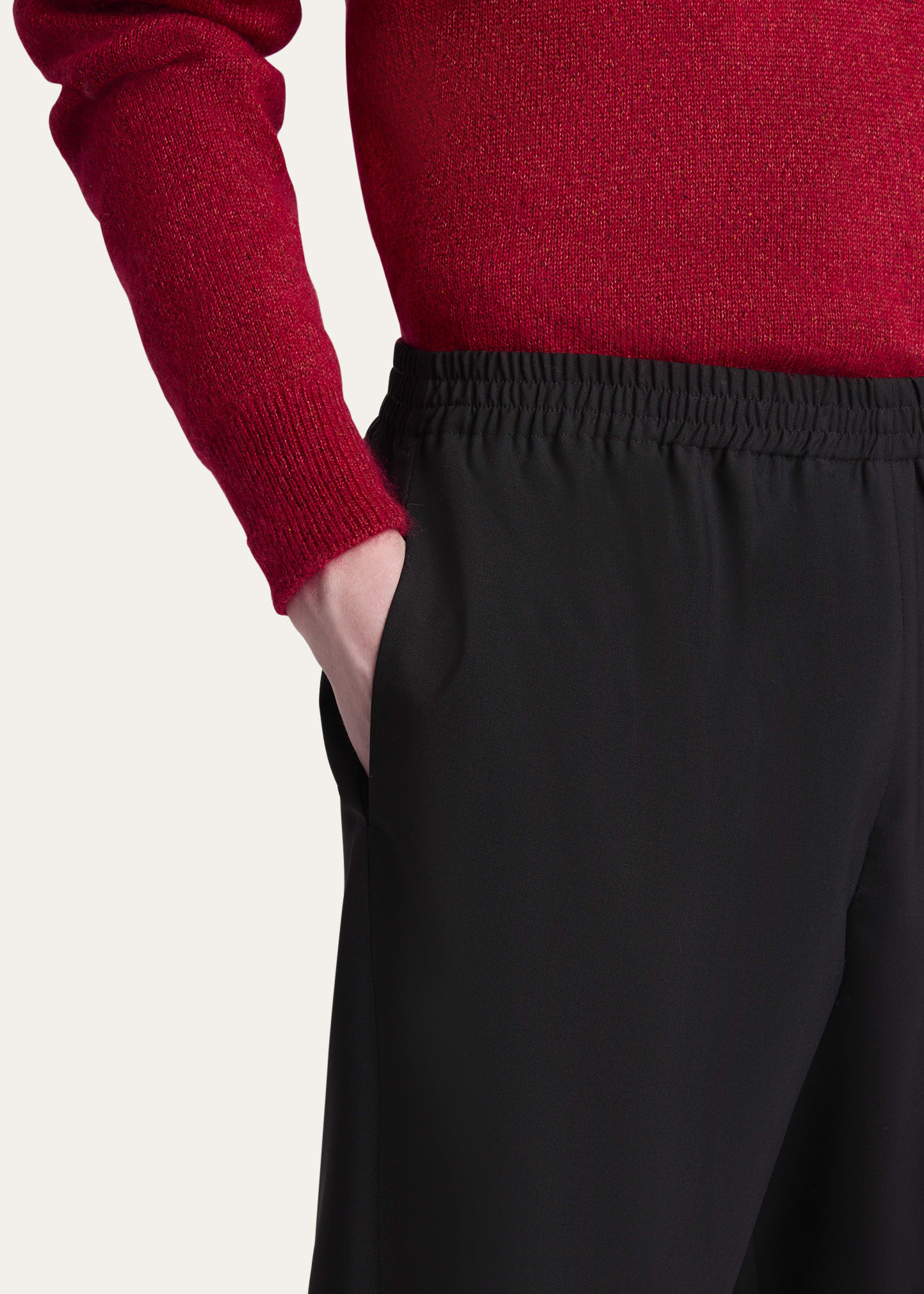 THE ROW Men's Konan Elastic-Waist Pants - Bergdorf Goodman