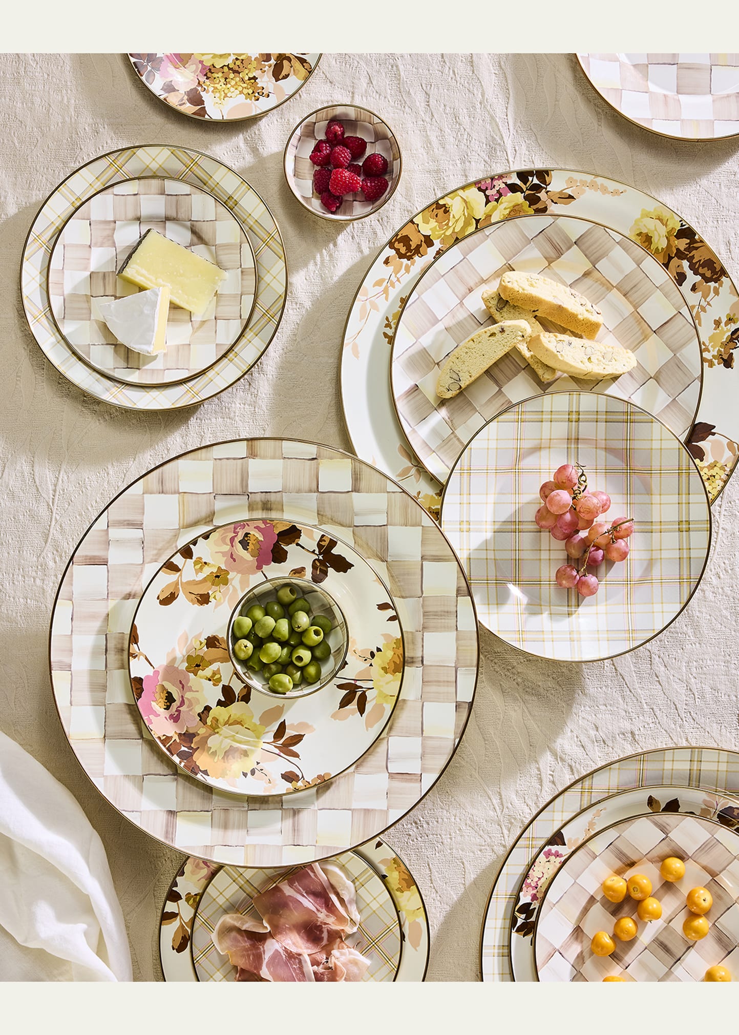 MacKenzie-Childs Mocha Check Relish Dish - Bergdorf Goodman