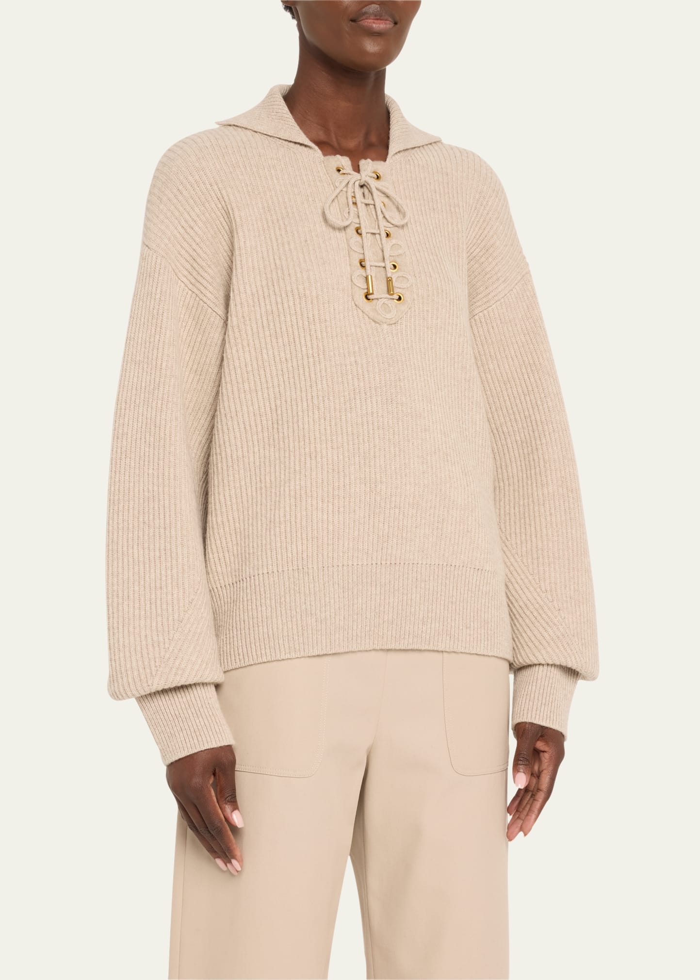 Max Mara - Max Mara eccelso レースアップニット 新品タグ付き Max Mara eccelso レースアップニット 新品タグ付き