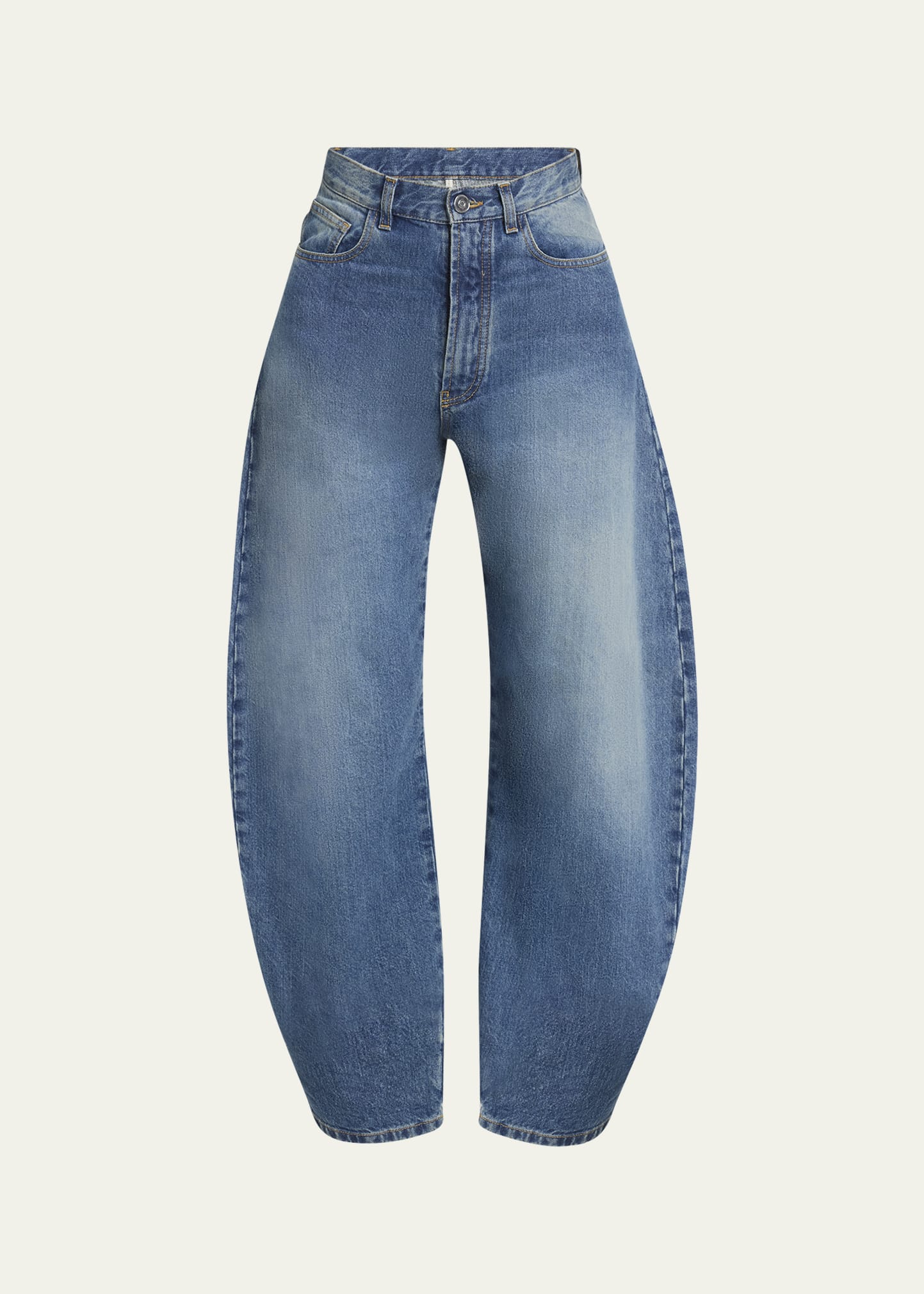 【関税&送料込】Alaia Alaia Jeans A Gamba Curva In Denim ALAÏA Paneled jeans | NET-A-PORTER