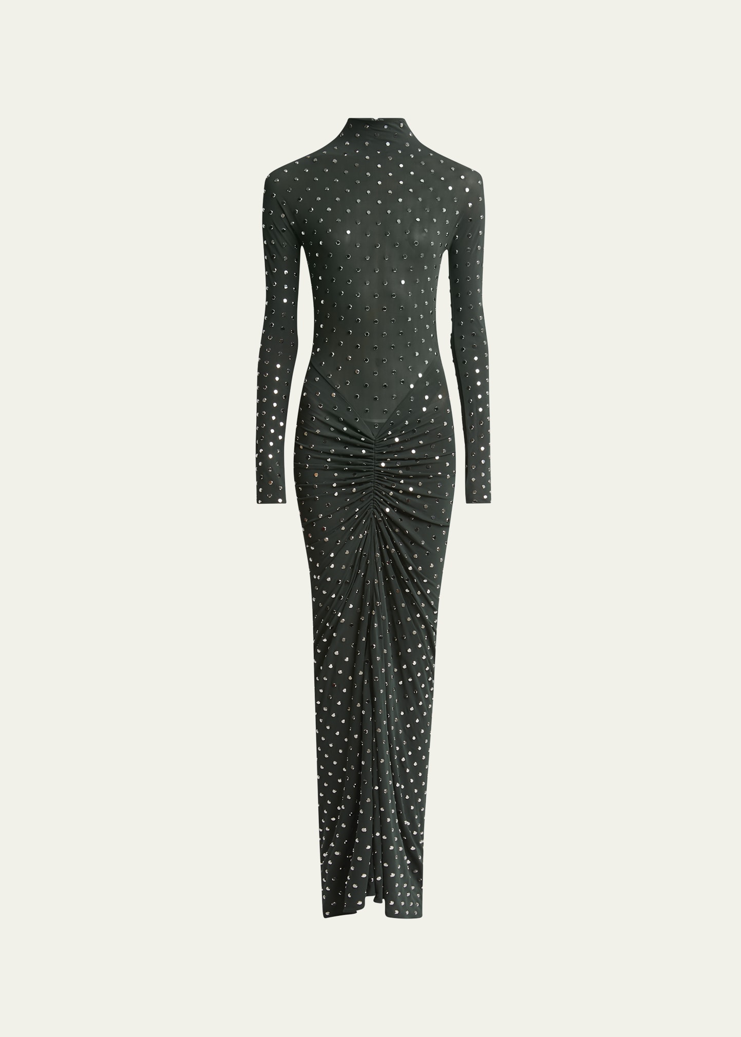 ワンピース Alaia Draped long dress ALAÏA Draped High Neck Maxi Dress in Noir | FWRD
