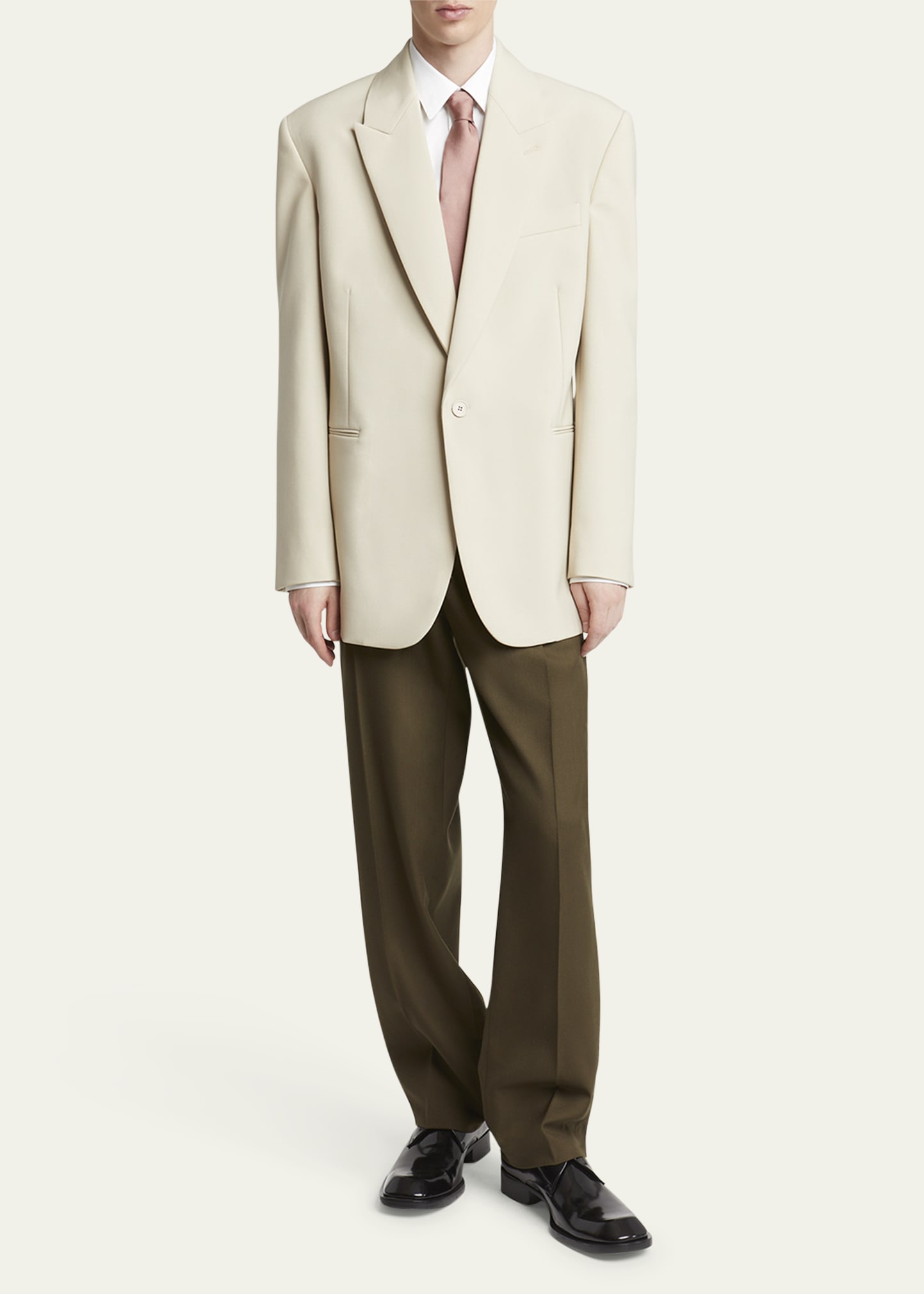 Saint Laurent Men's Wool-Silk Relaxed Sport Coat - Bergdorf Goodman