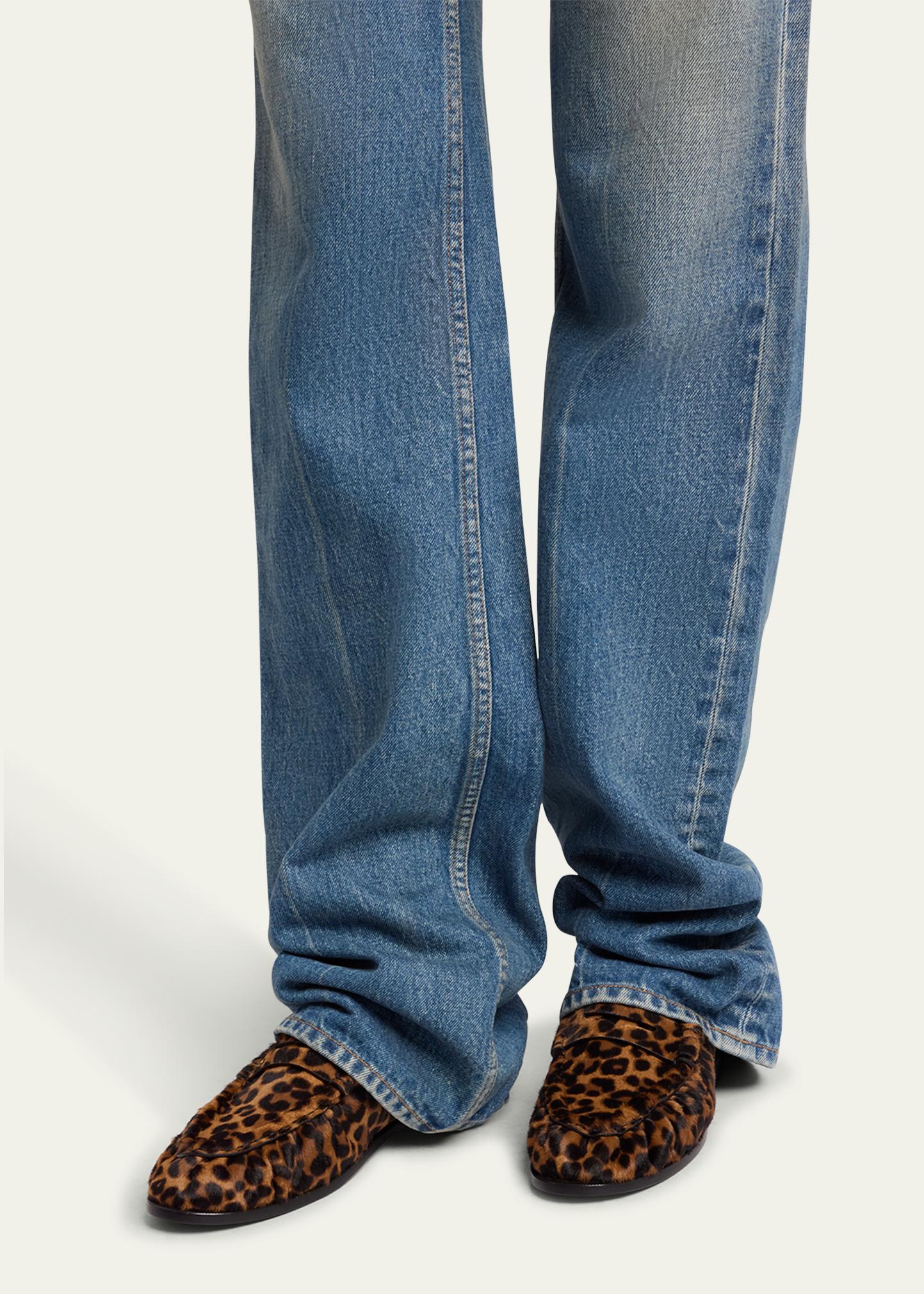 Saint Laurent Le Loafer Leopard Mocassin - Bergdorf Goodman