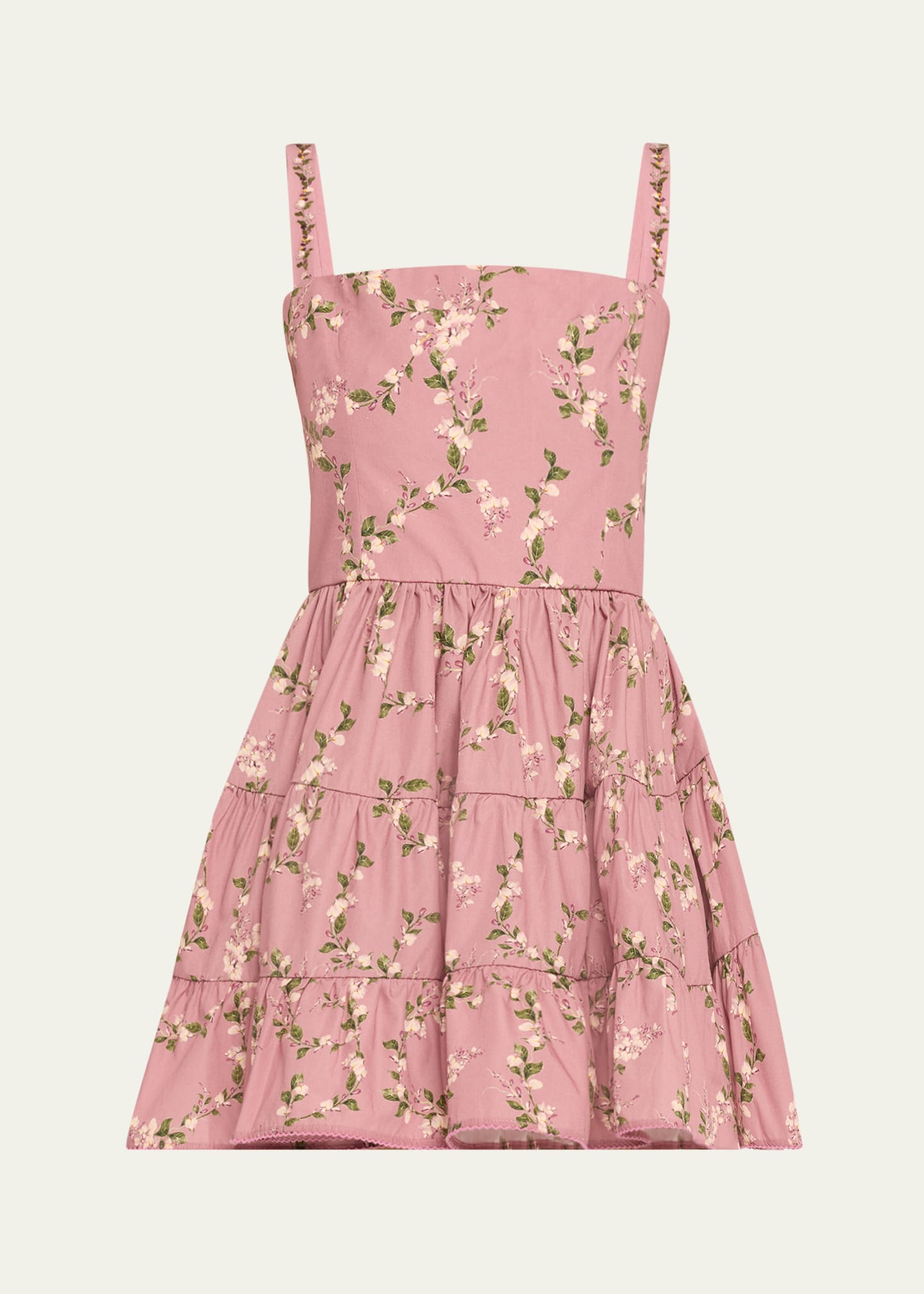 lima wisteria tiered mini dress