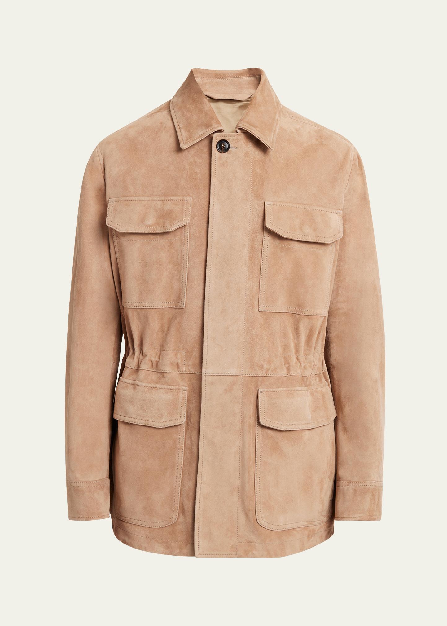 Brioni Men's Suede Field Jacket - Bergdorf Goodman