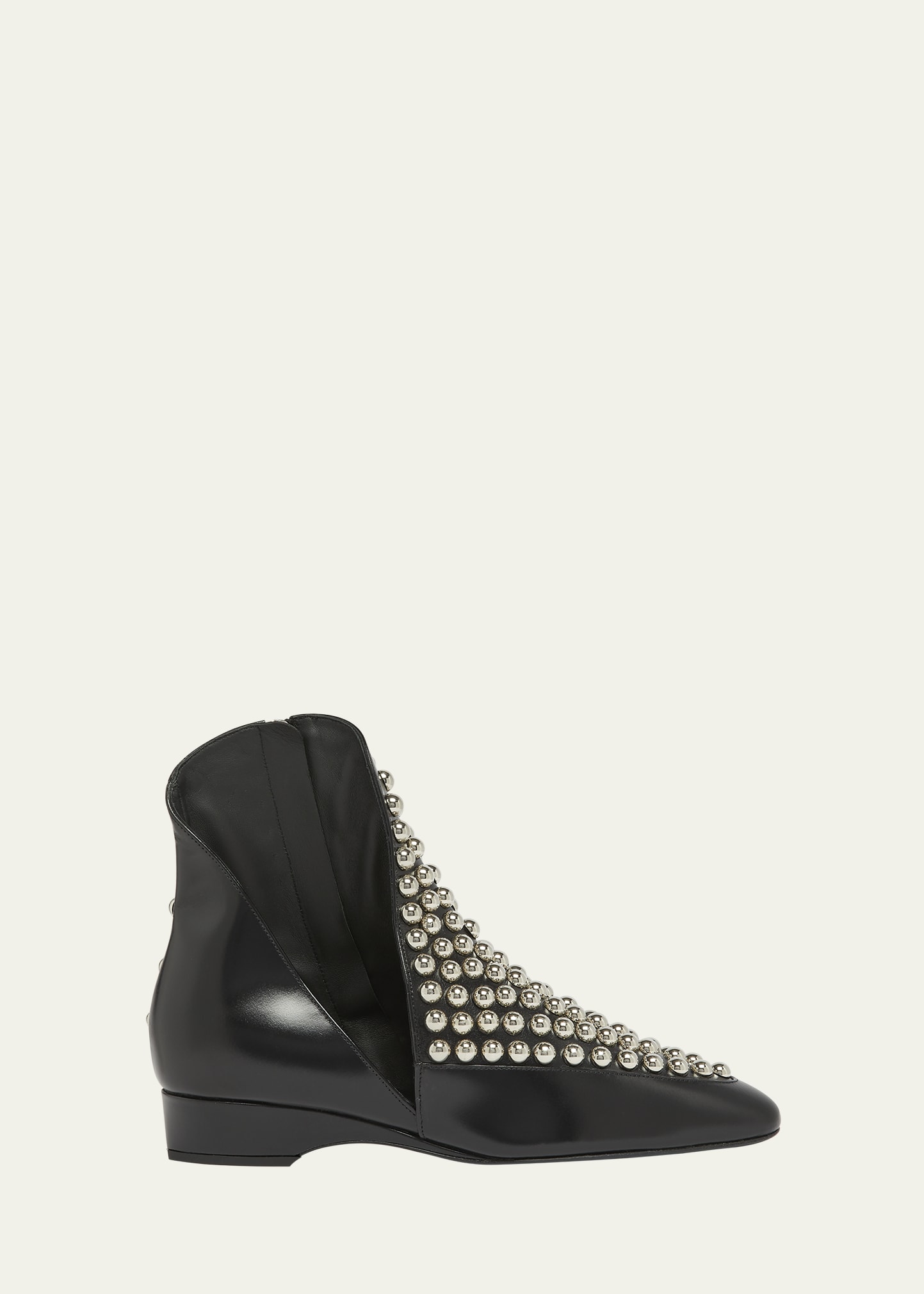 ALAIA Studded Leather Ankle Booties Bergdorf Goodman