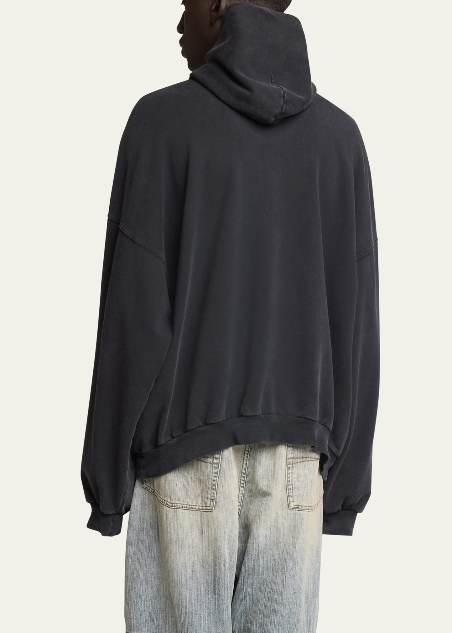 パーカー・フーディ Balenciaga Sweatshirt I Love Paris Balenciaga Black I Love Paris faded cotton hoodie in black - Balenciaga