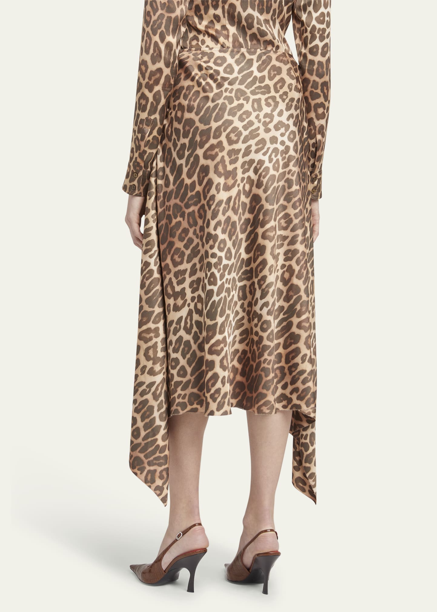Stella McCartney Leopard-Print Flowy Midi Skirt - Bergdorf