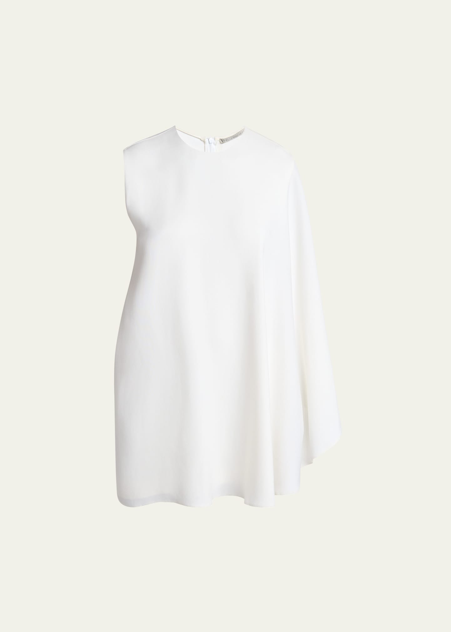 Stella McCartney One-Shoulder Cape Mini Dress - Bergdorf Goodman
