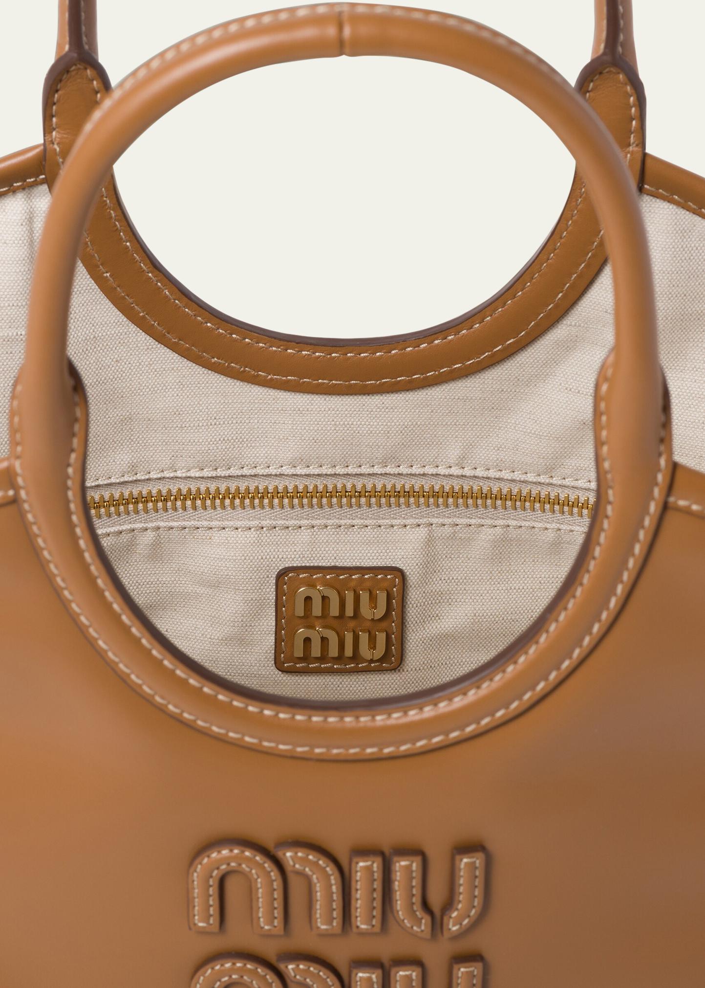 Miu Miu Mini Leather Top-Handle Tote Bag - Bergdorf Goodman