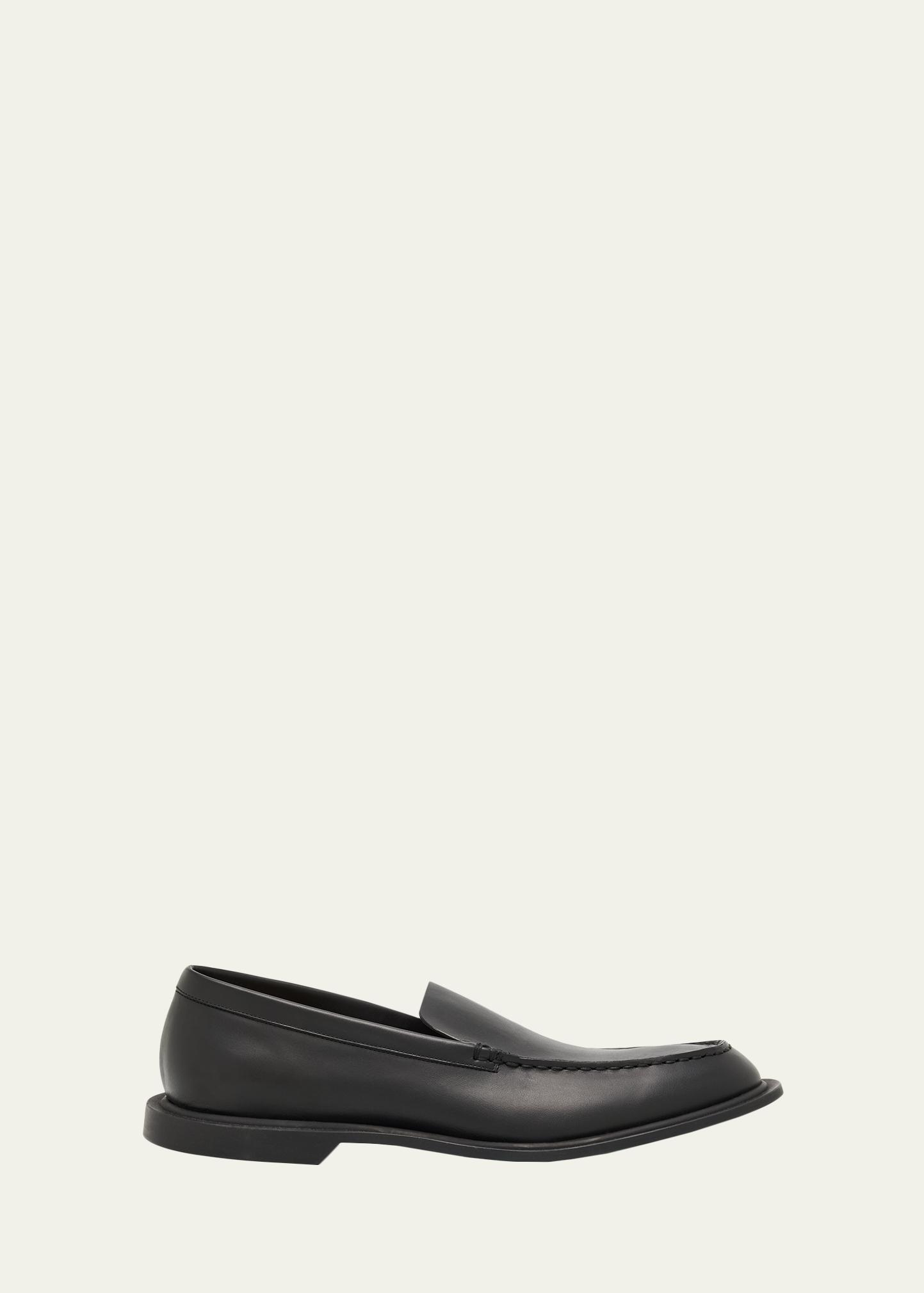 THE ROW Nic Calfskin Slip-On Loafers - Bergdorf Goodman display picture 1