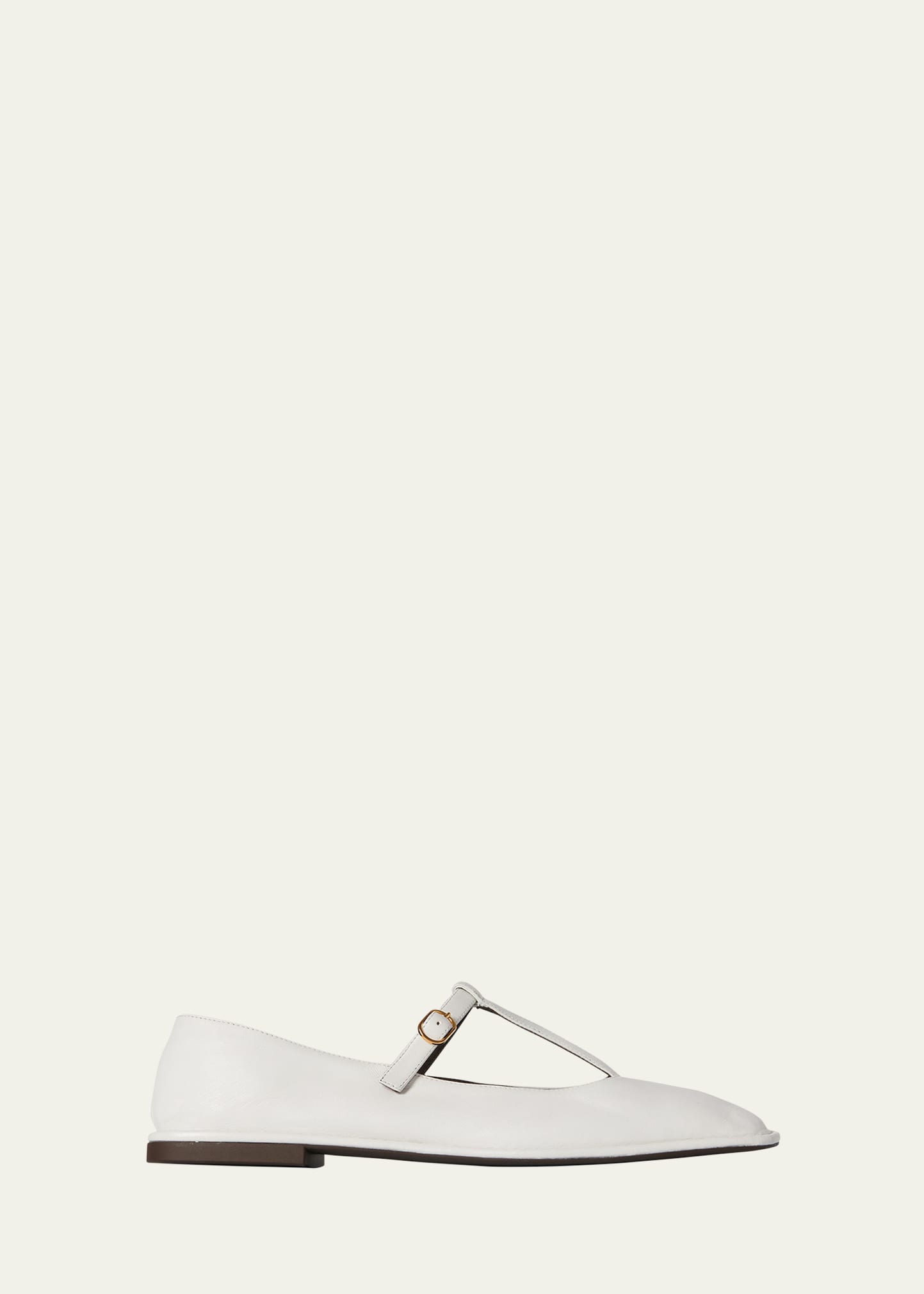 モダン♪◇T-STRAP フラット シューズ◇THE ROW THE ROW Leather T-Strap Ballerina Flats - Bergdorf Goodman