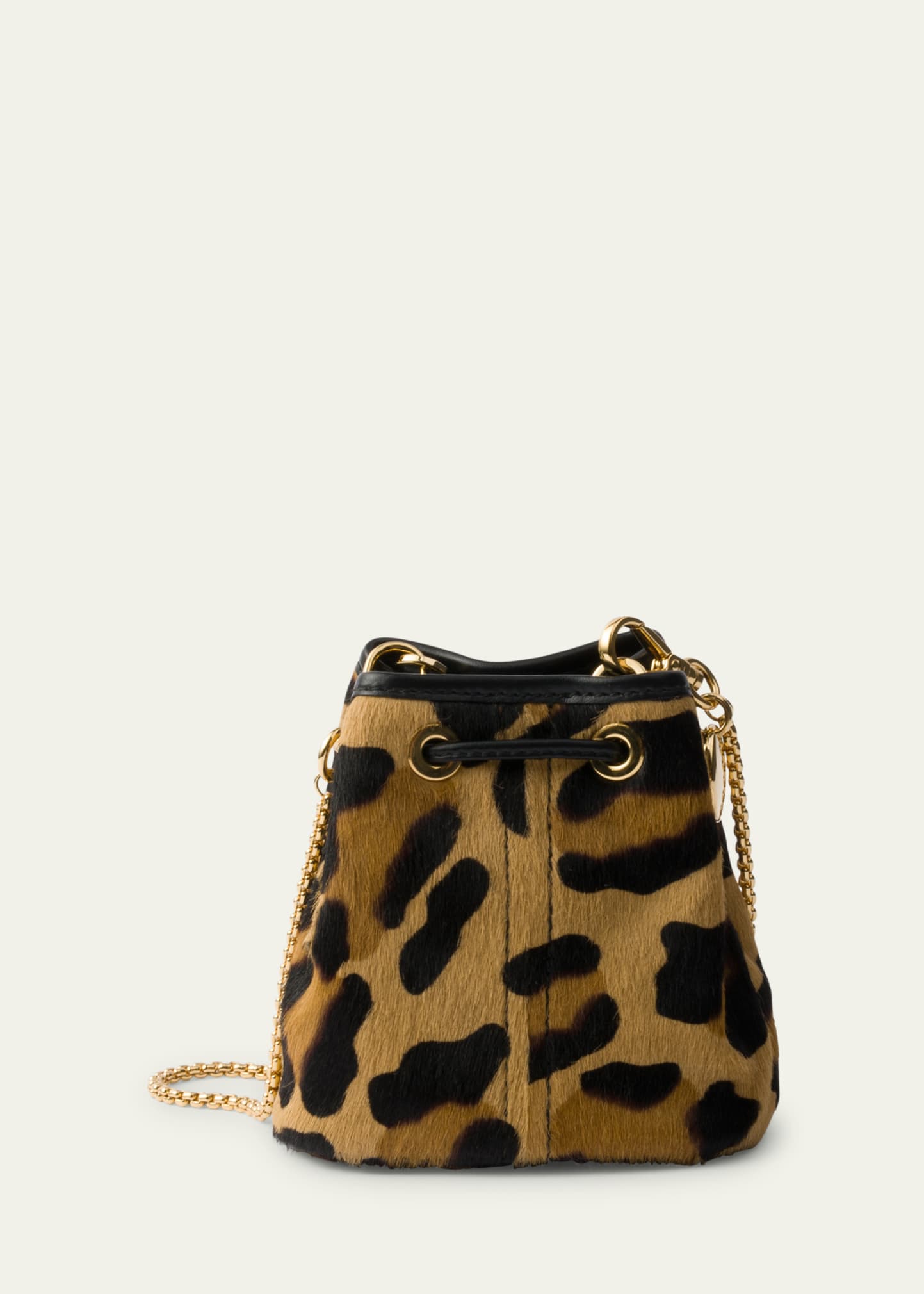 Prada Leopard Sheep Hair Bucket Bag - Bergdorf Goodman