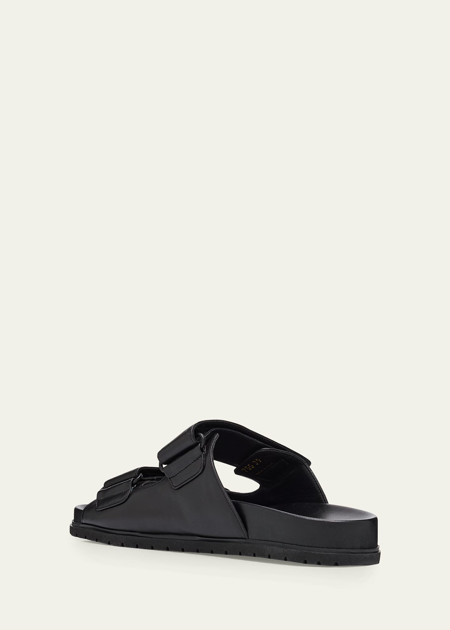 Prada Leather Double-Grip Slide Sandals - Bergdorf Goodman