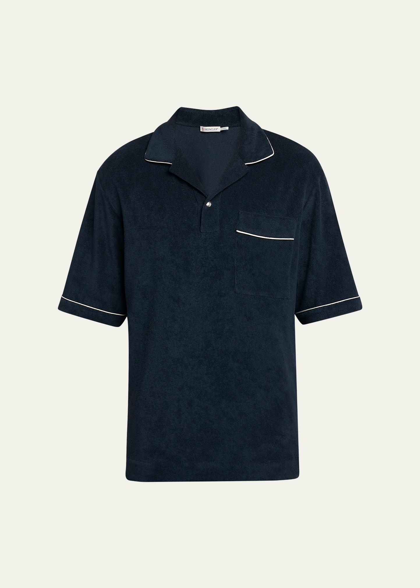 Moncler Men's Terry Polo Shirt - Bergdorf Goodman