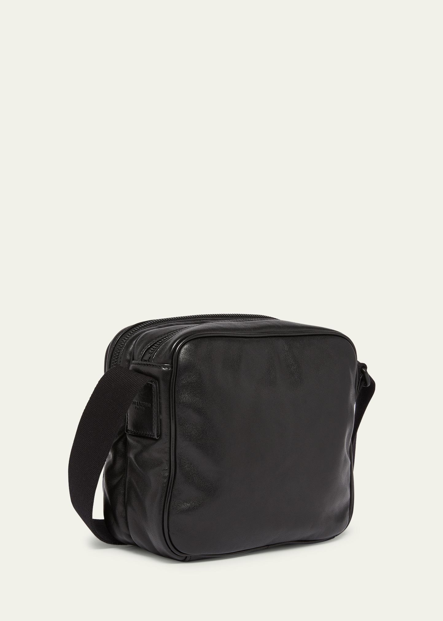 Saint Laurent Men's Niki YSL Cube Camera Bag in Leather - Bergdorf