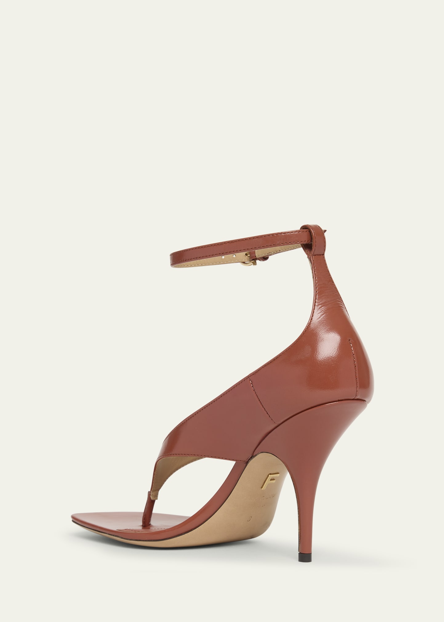 Ferragamo Leliu Leather Ankle-Wrap Thong Sandals - Bergdorf