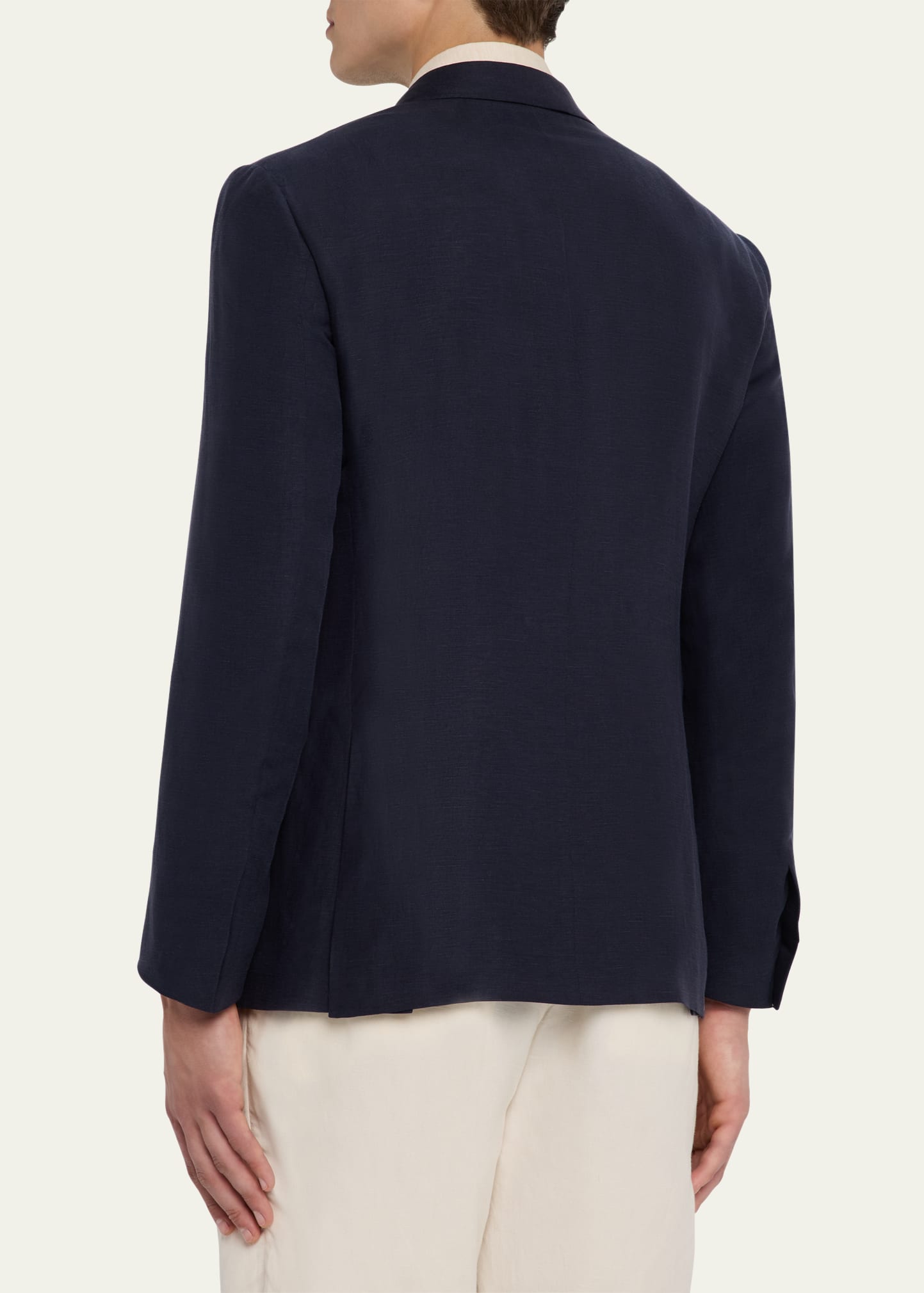Ralph Lauren Purple Label Kent Hand-Tailored Silk-Linen Jacket