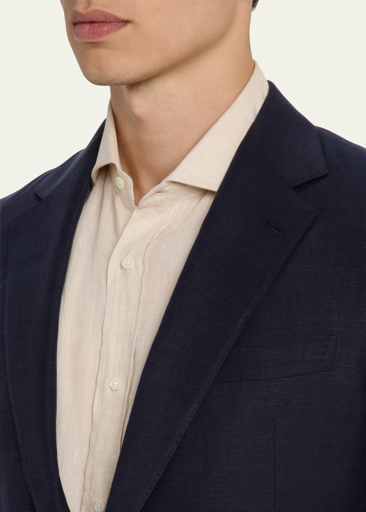 Ralph Lauren Purple Label Kent Hand-Tailored Silk-Linen Jacket