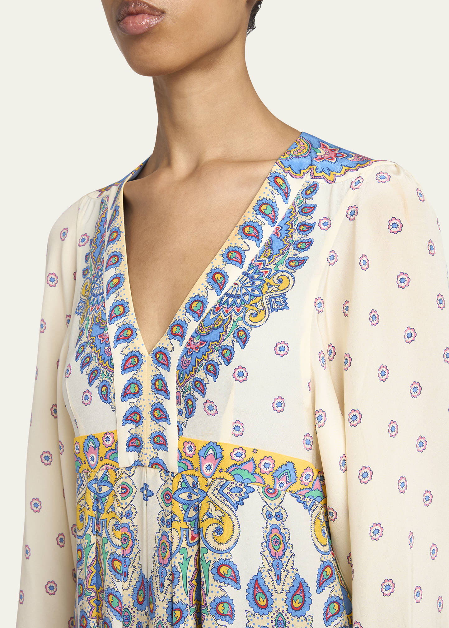 Etro Paisley Silk Maxi Dress - Bergdorf Goodman