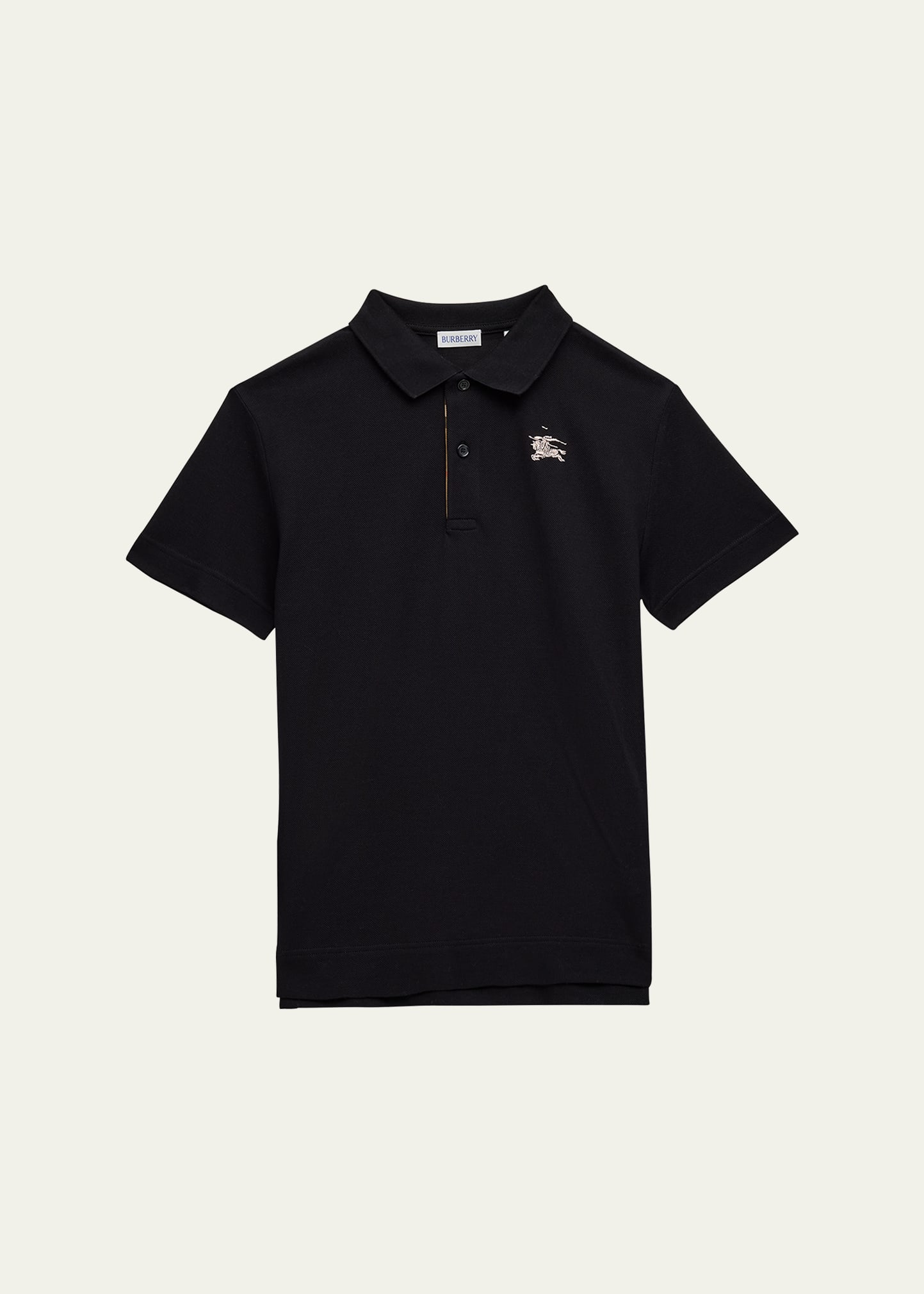 Burberry Boy's Johane Cotton Pique EKD Polo Shirt, Size 3-14