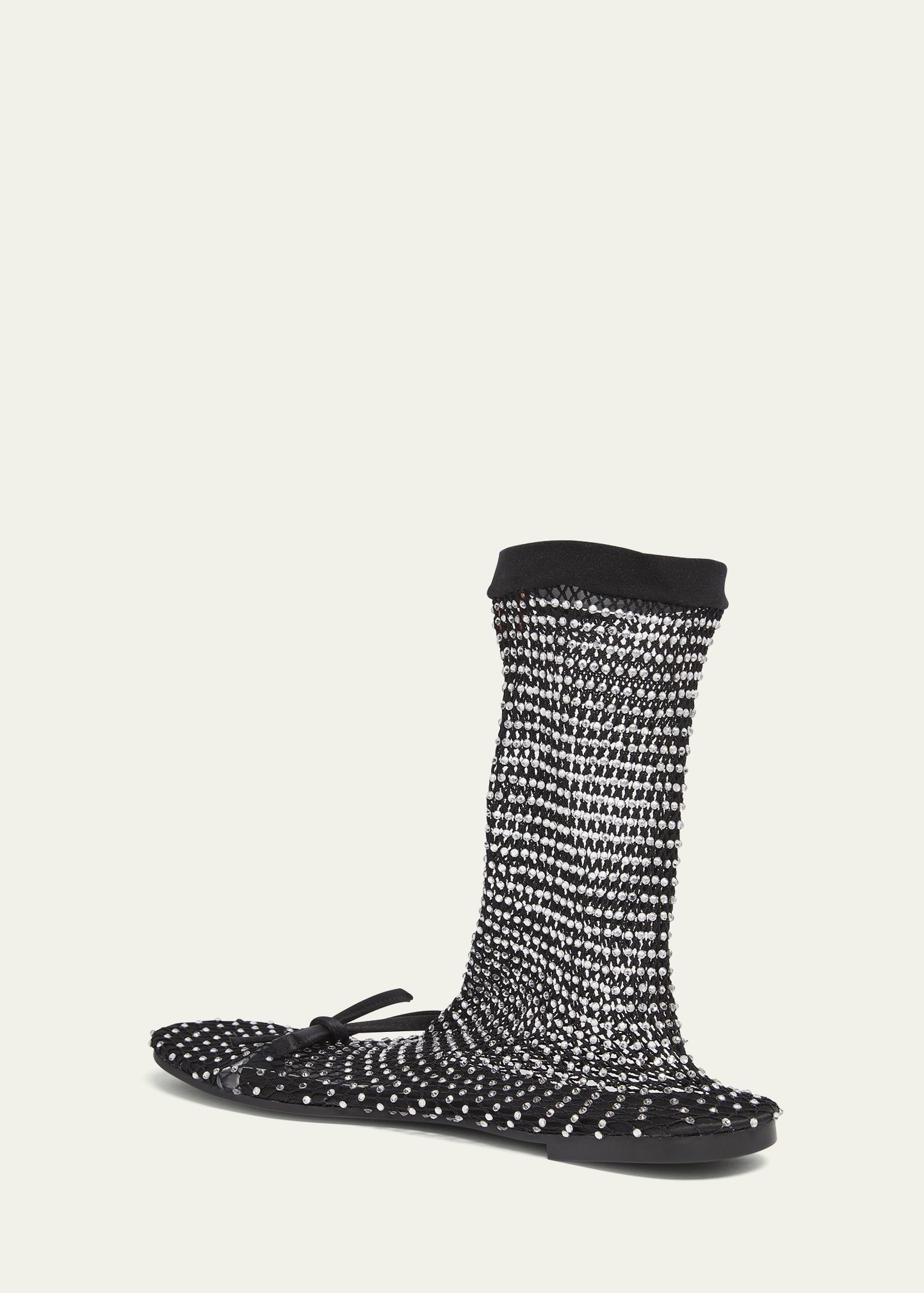 Balenciaga Leopold Embellished Mesh Bootie Flats - Bergdorf