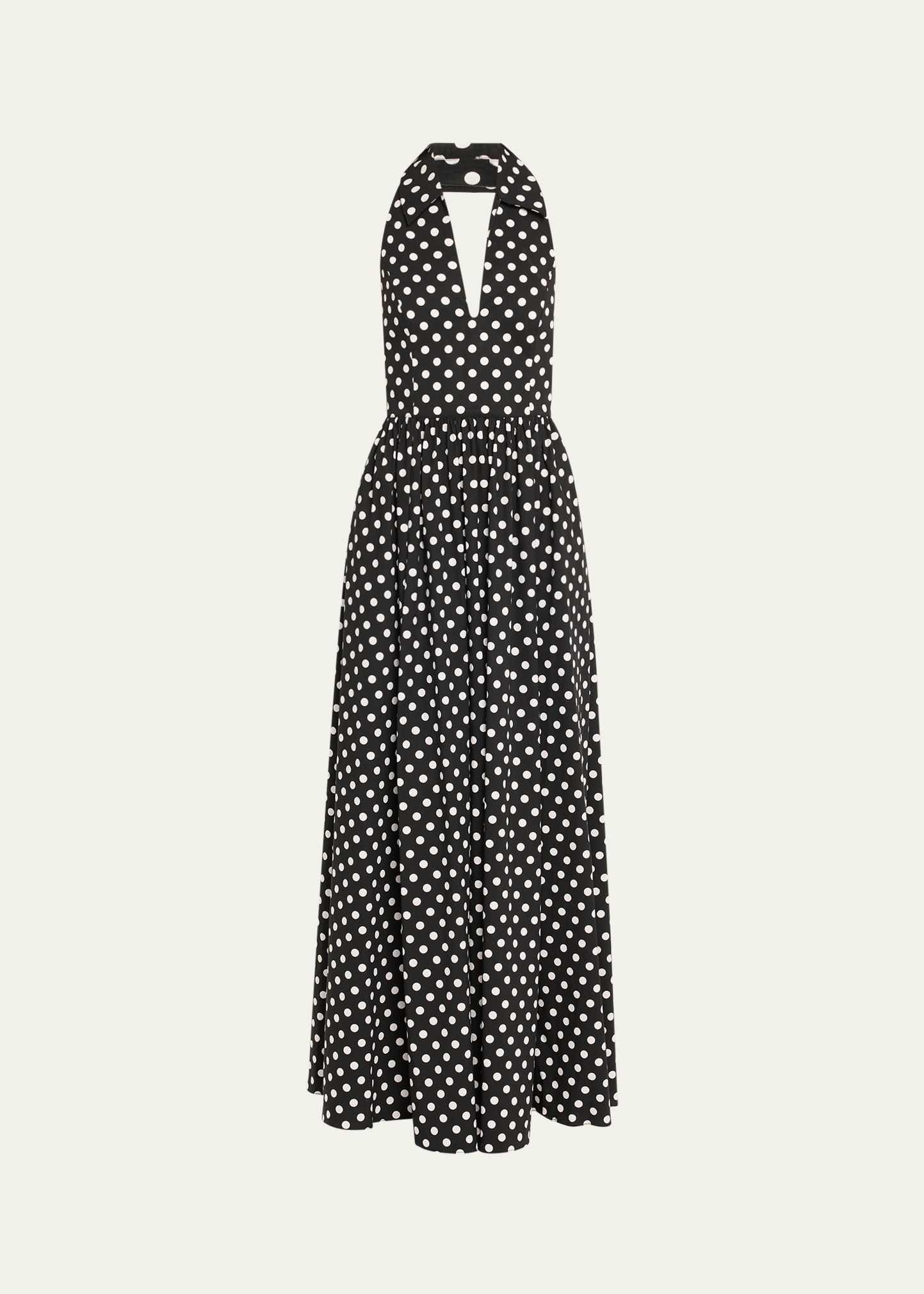 caroline constas aya open back collared mini dress CAROLINE CONSTAS Aya Open Back Collared Mini Dress