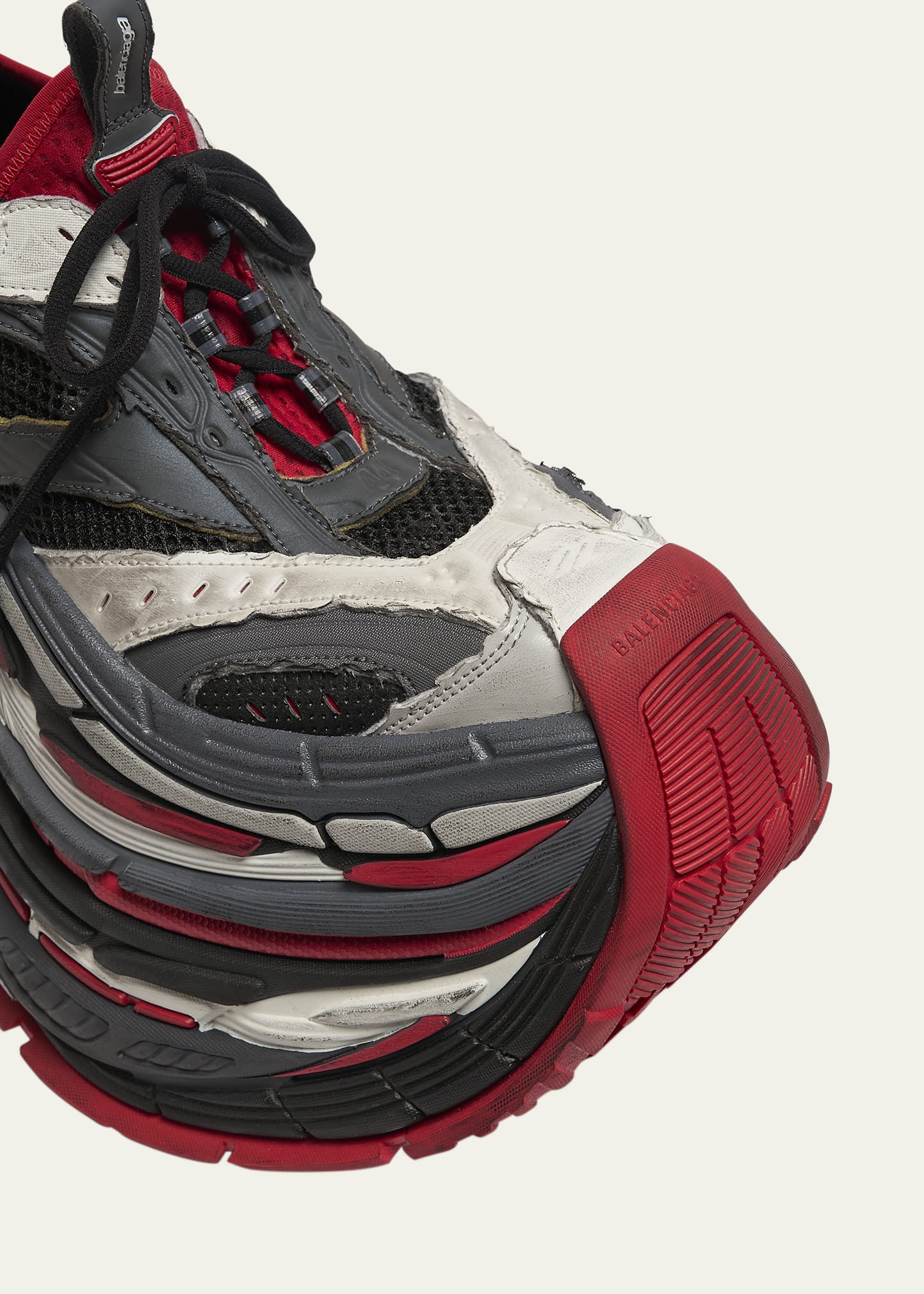 Balenciaga Men's Worn-Effect Platform Sneakers - Bergdorf Goodman