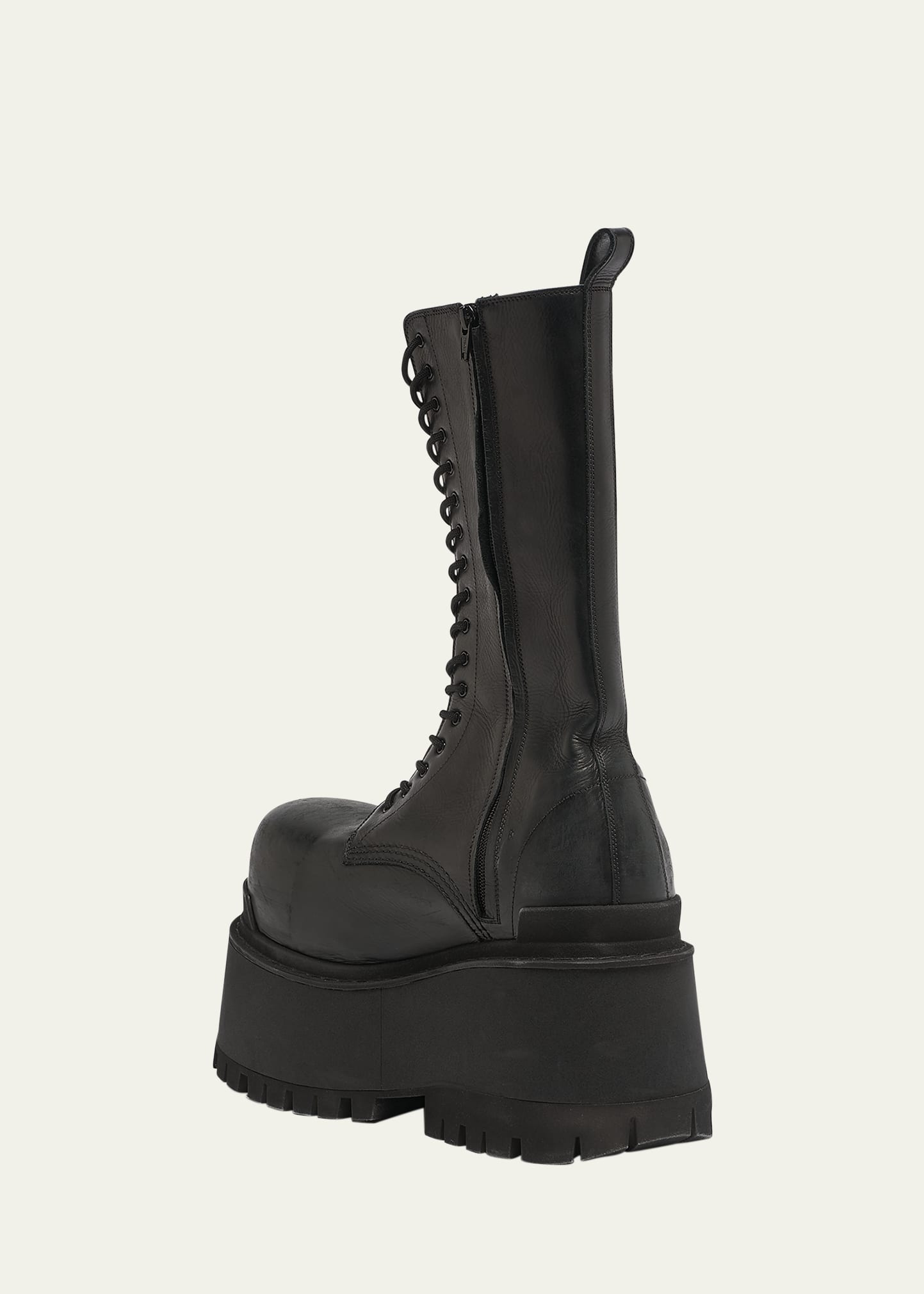 Balenciaga Men's Giant Leather Lace-Up Boots - Bergdorf Goodman