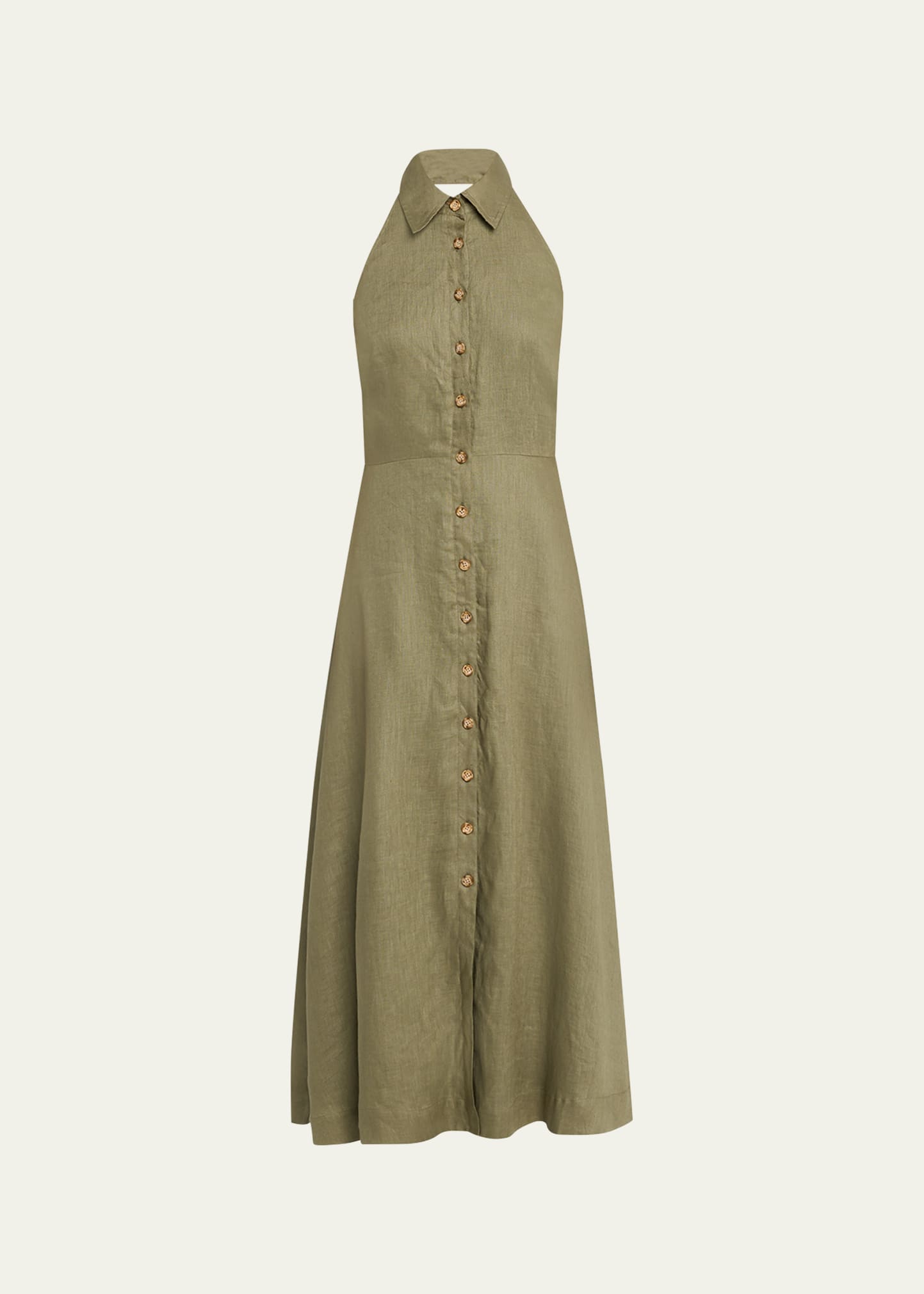 Mackey Button-Front A-Line Dress