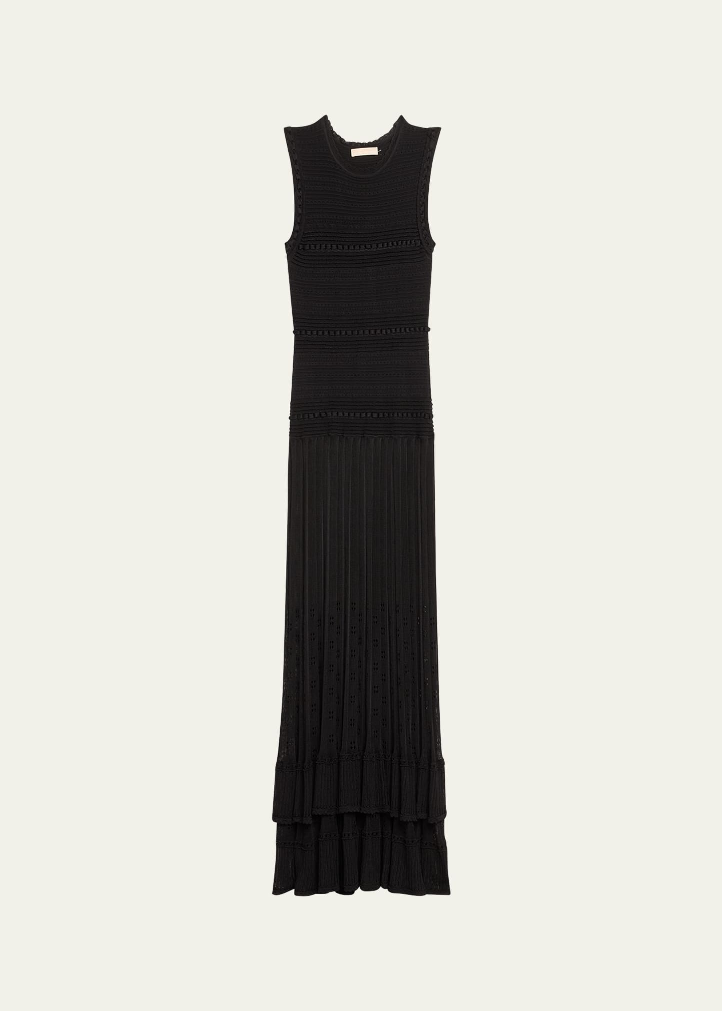 mirelle textured knit maxi dress