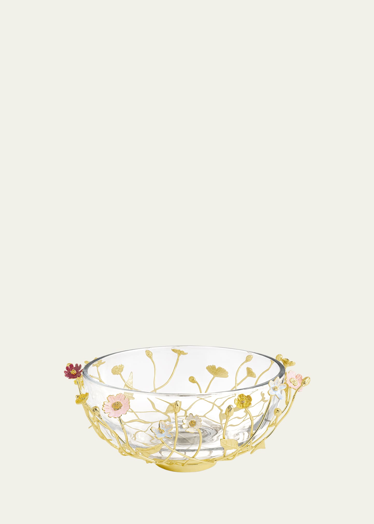 Michael Aram Wildflowers Serving Glass Bowl - Bergdorf Goodman