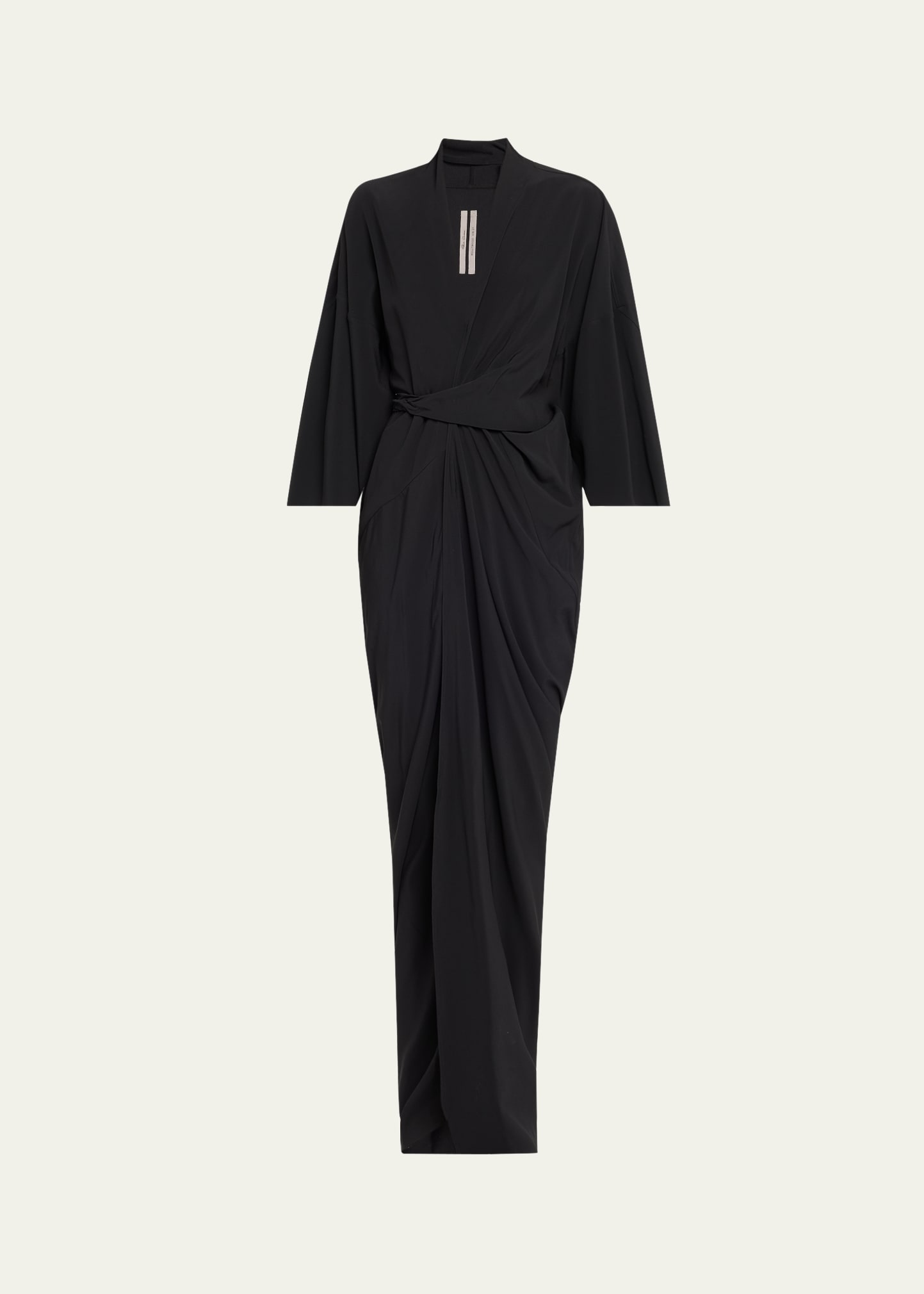 【関税＆送料込み】Rick Owens Wrap Gown RICK OWENS Draped crepe de chine wrap gown | THE OUTNET