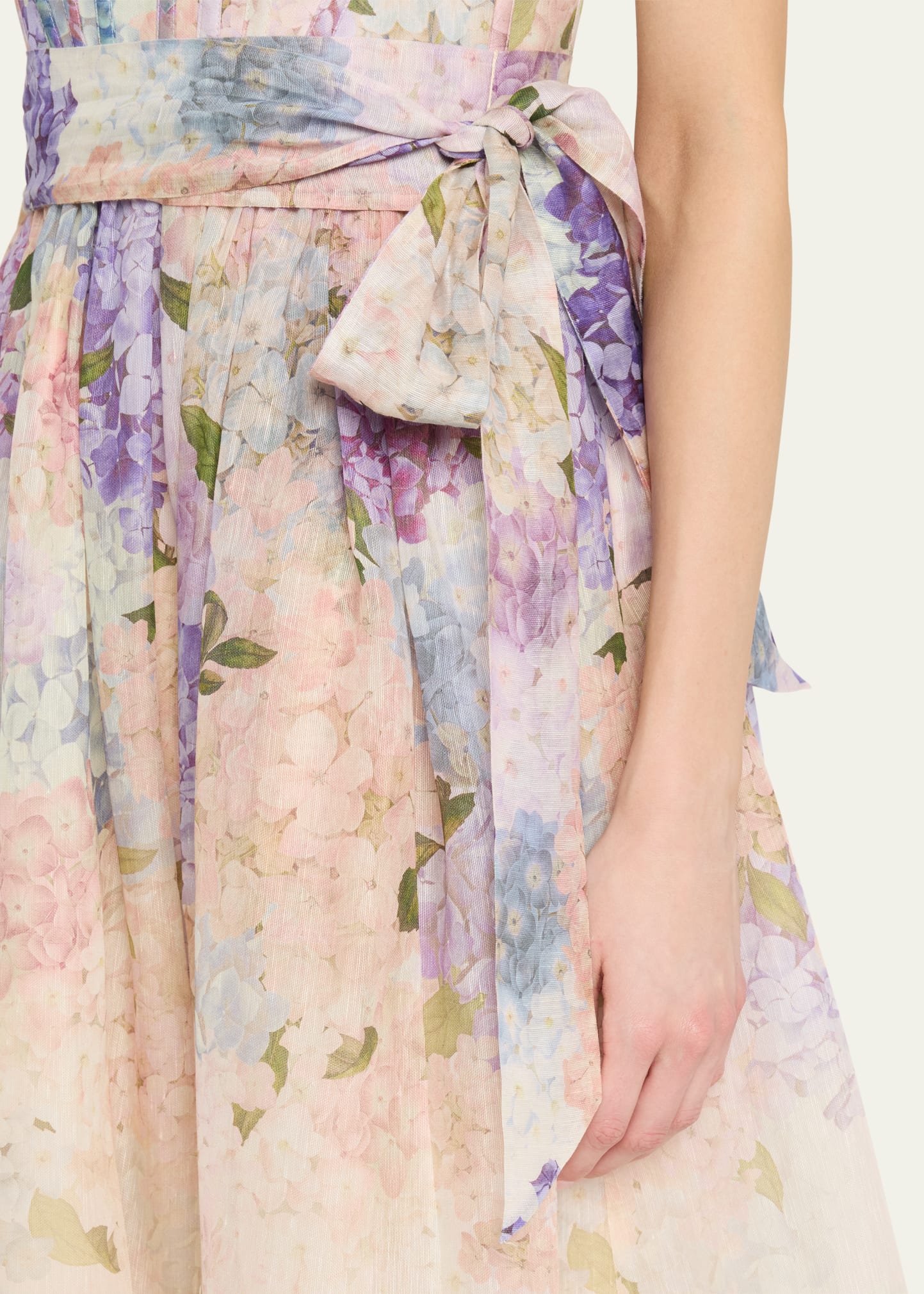 dawning corset dress Zimmermann Dawning Corset Dress Multi Hydrangea
