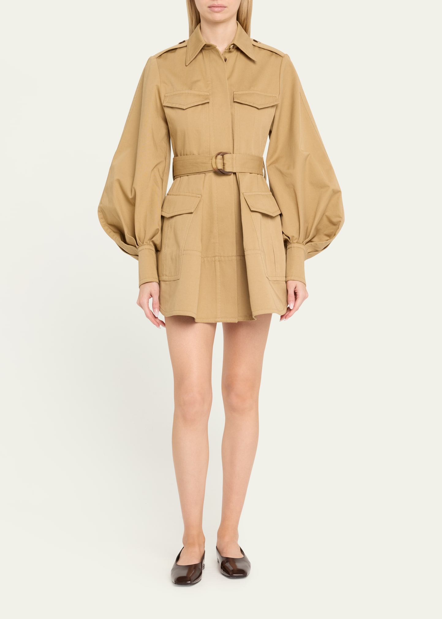 【Zimmermann】 ジマーマン イルミネイト・カーゴ・ミニドレス bg_4954700_100309_a