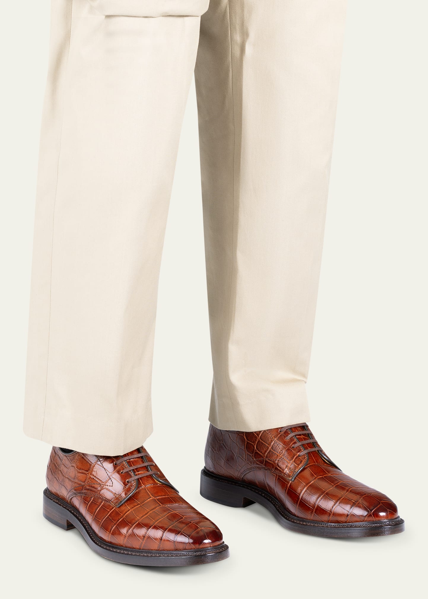 Allen Edmonds Reserve Men's Maxwell Crocodile Leather Derby Shoes -  Bergdorf Goodman