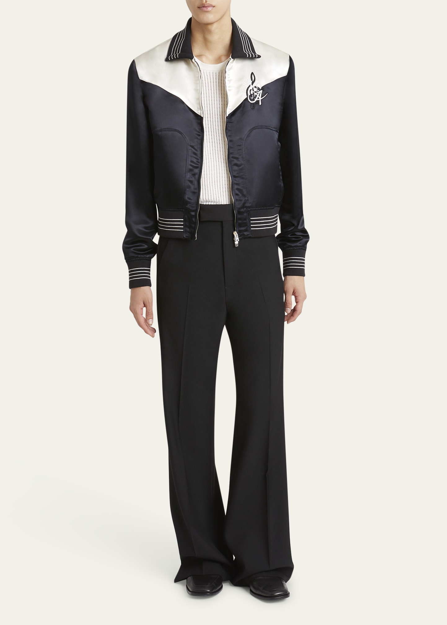 ブルゾン AMIRI SS25 MA MUSIC NOTE BLOUSON (AMOUBN1074 001) Buy Amiri MA Music Note Blouson 'Black' - AMOUBN1074 001