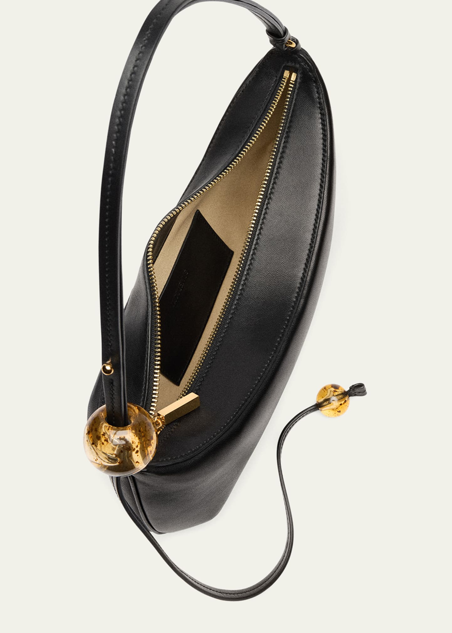 Jacquemus Le Grand Bisou Perle Leather Shoulder Bag