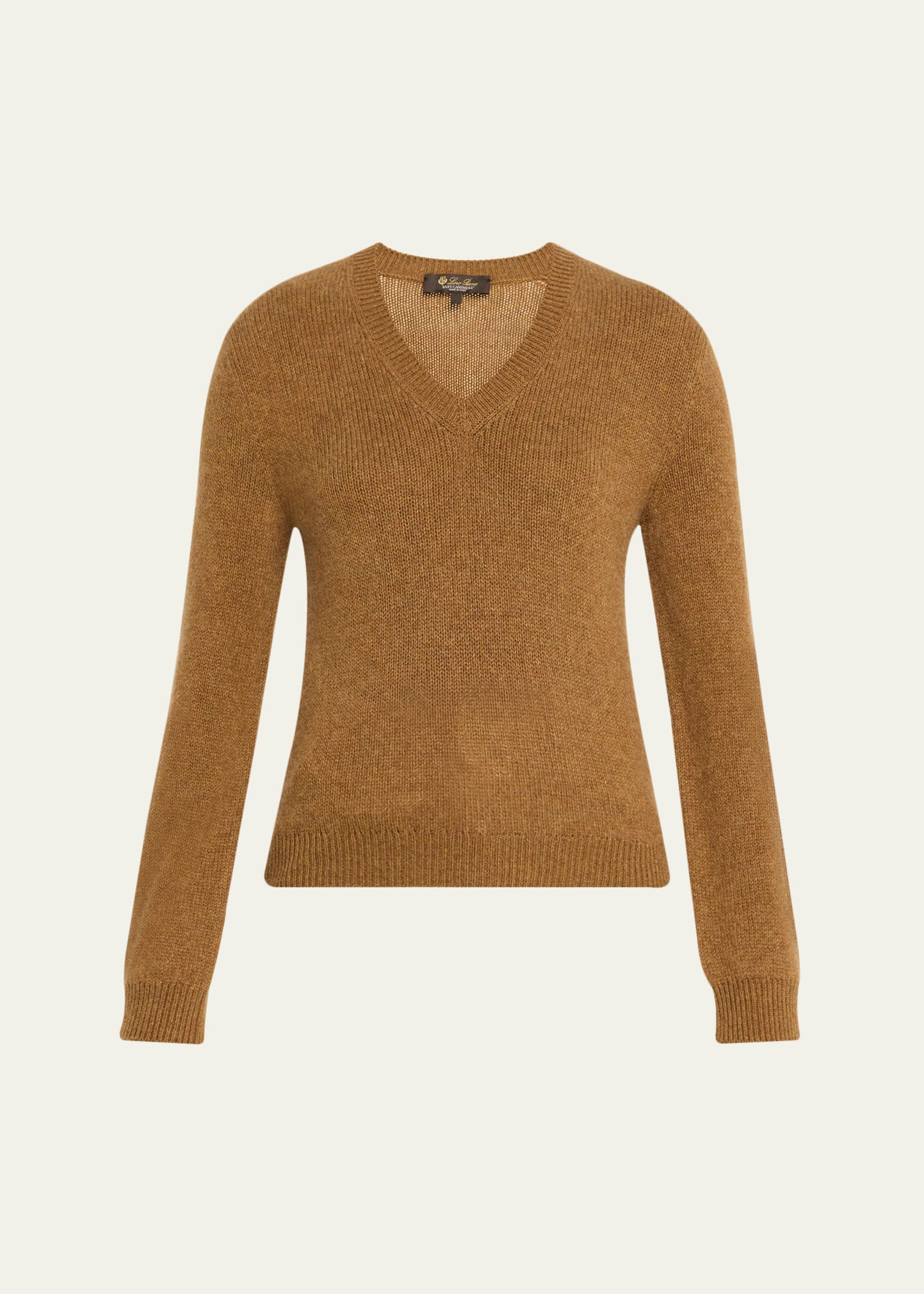 Loro Piana Fobello V-Neck GG 8 Baby Cashmere Sweater - Bergdorf