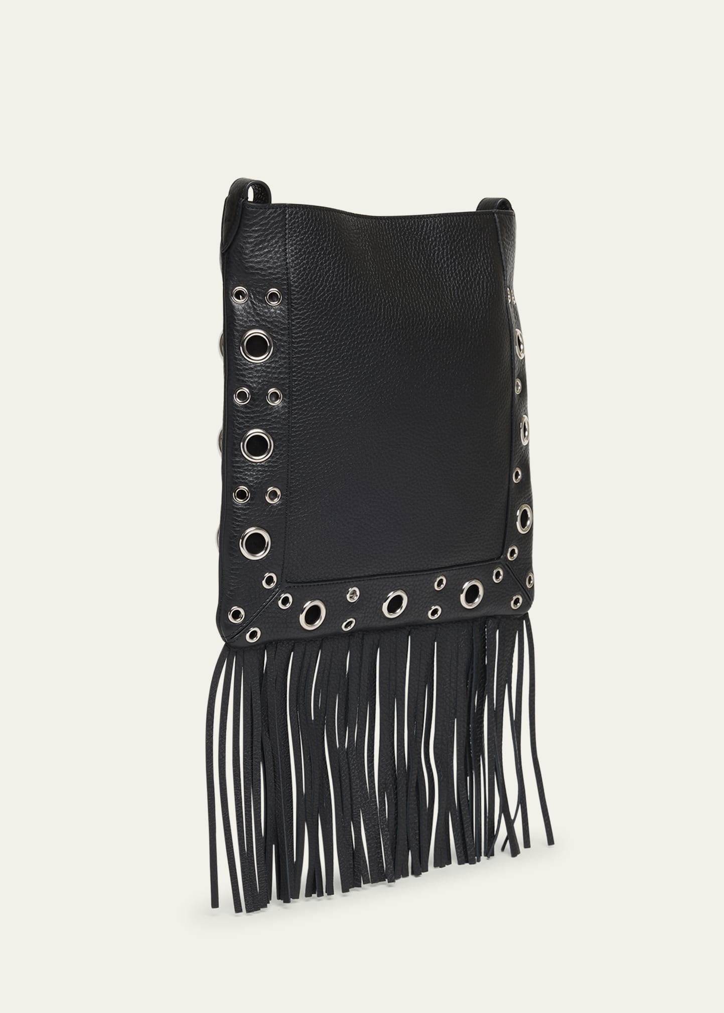 Valentino Garavani Nellcote Fringe Studded Leather Crossbody Bag