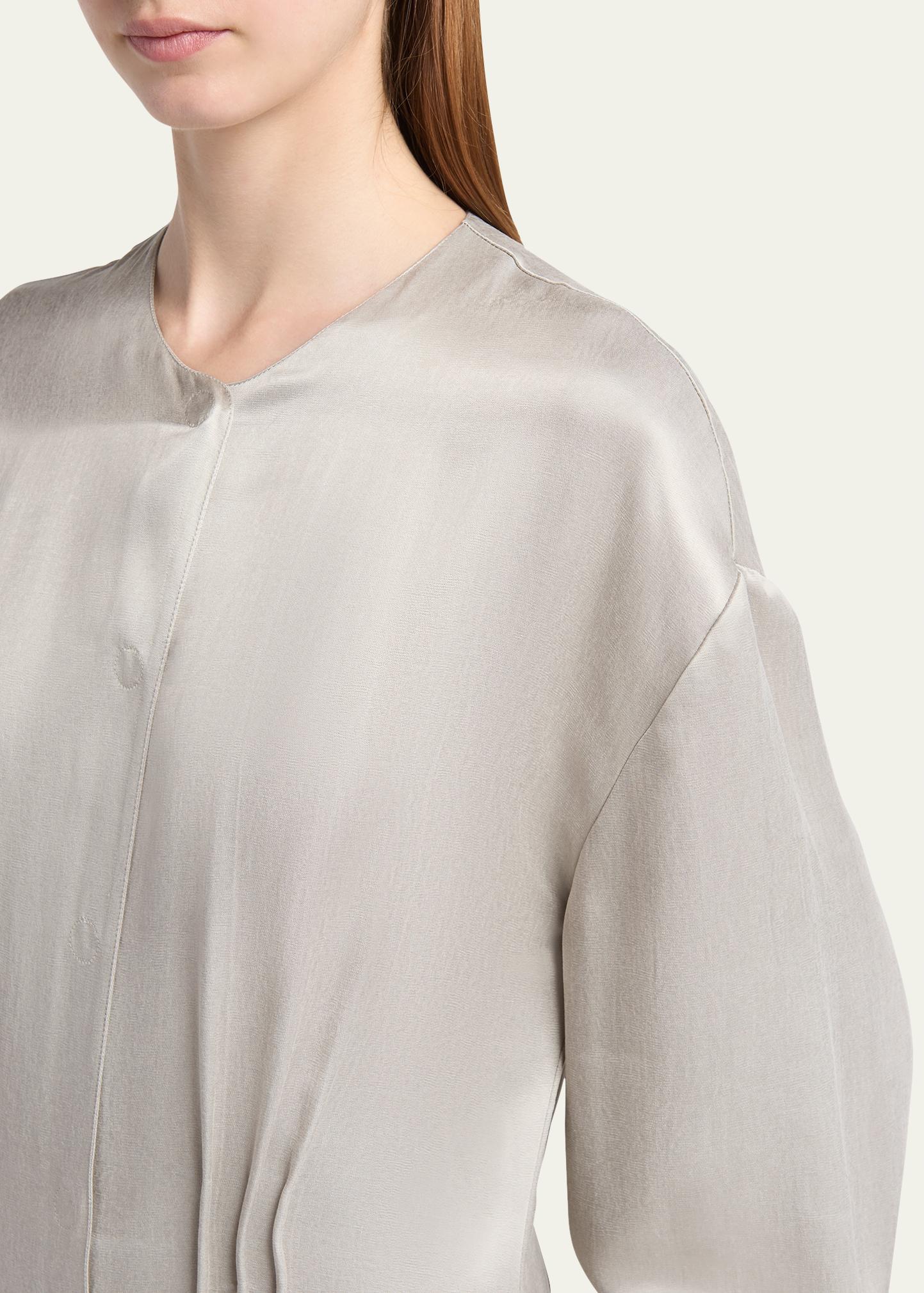 Giorgio Armani Loose Long Sleeve Jumpsuit - Bergdorf Goodman