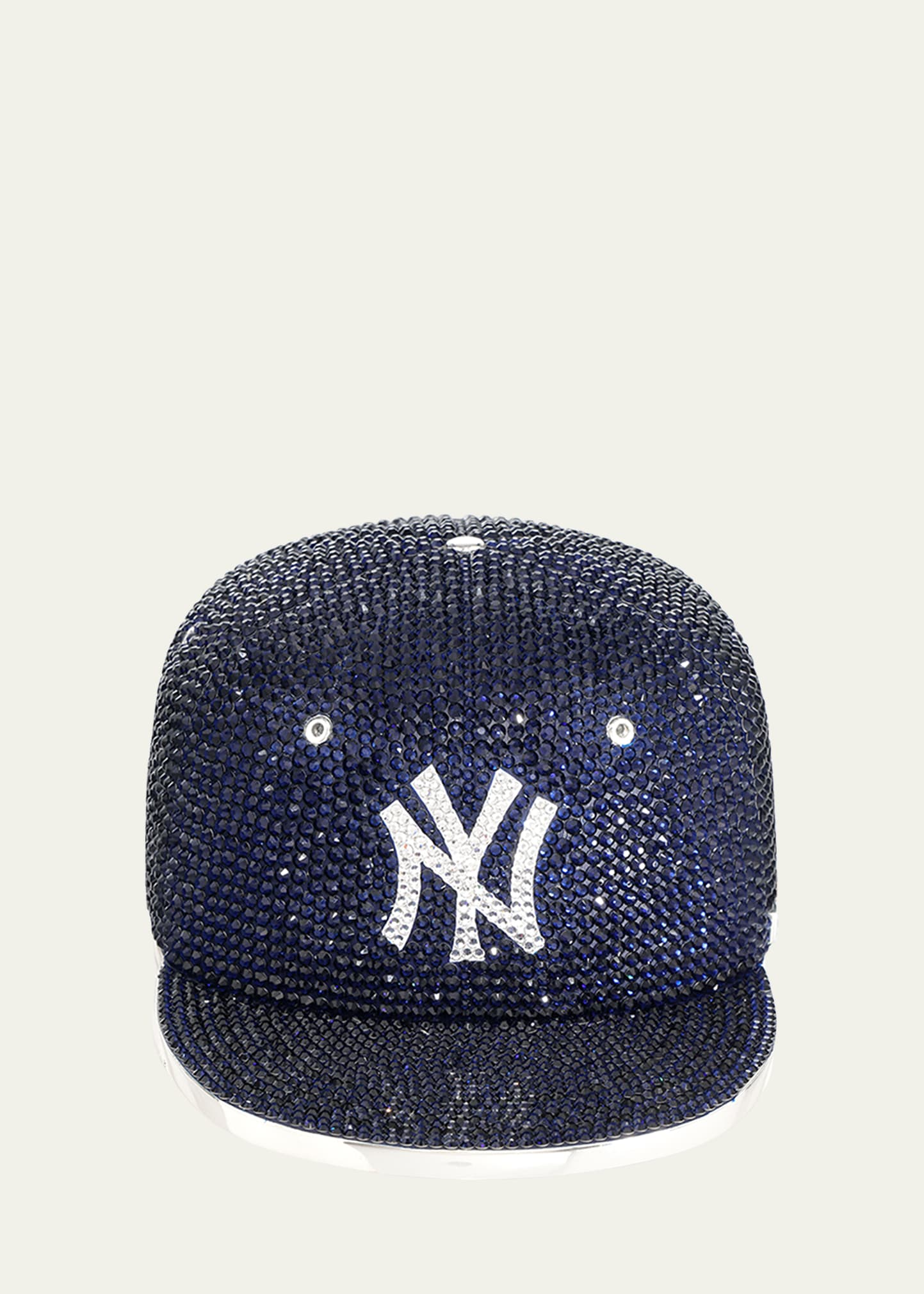 NY Yankees Cap Crystal Clutch Bag