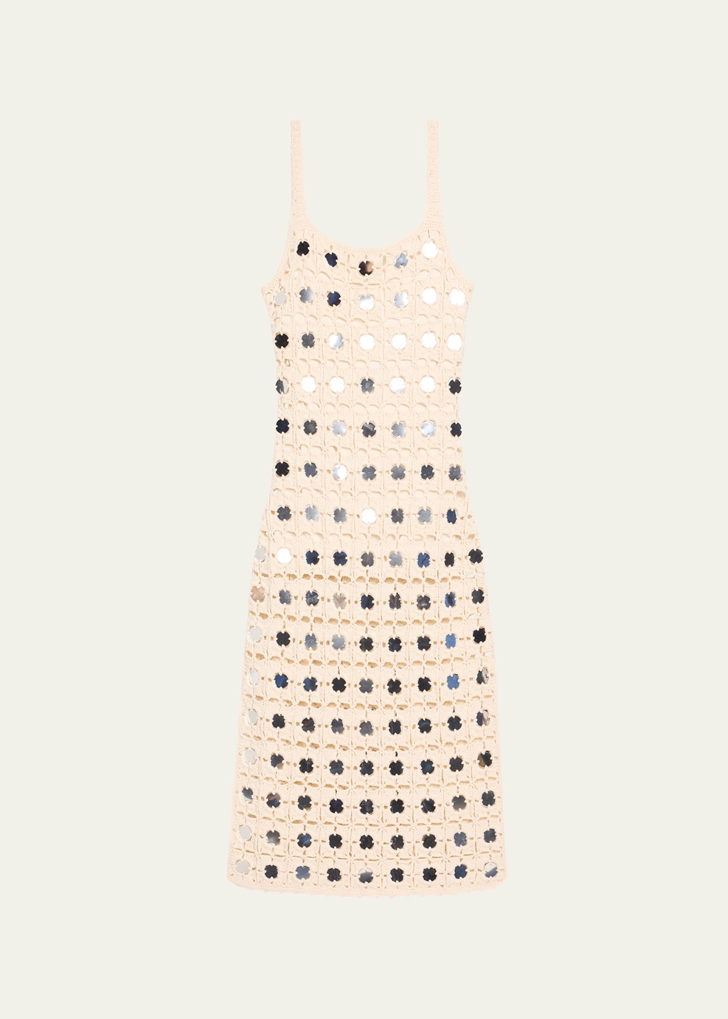 toccin clementine mirror crochet midi-dress Toccin Clementine Mirror Tank Midi Dress