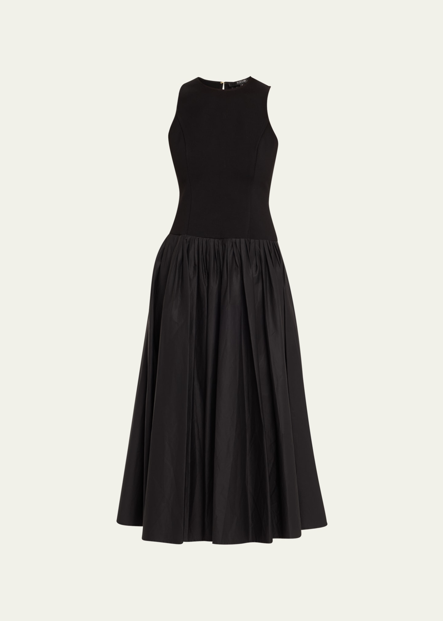 clara combo racer midi dress