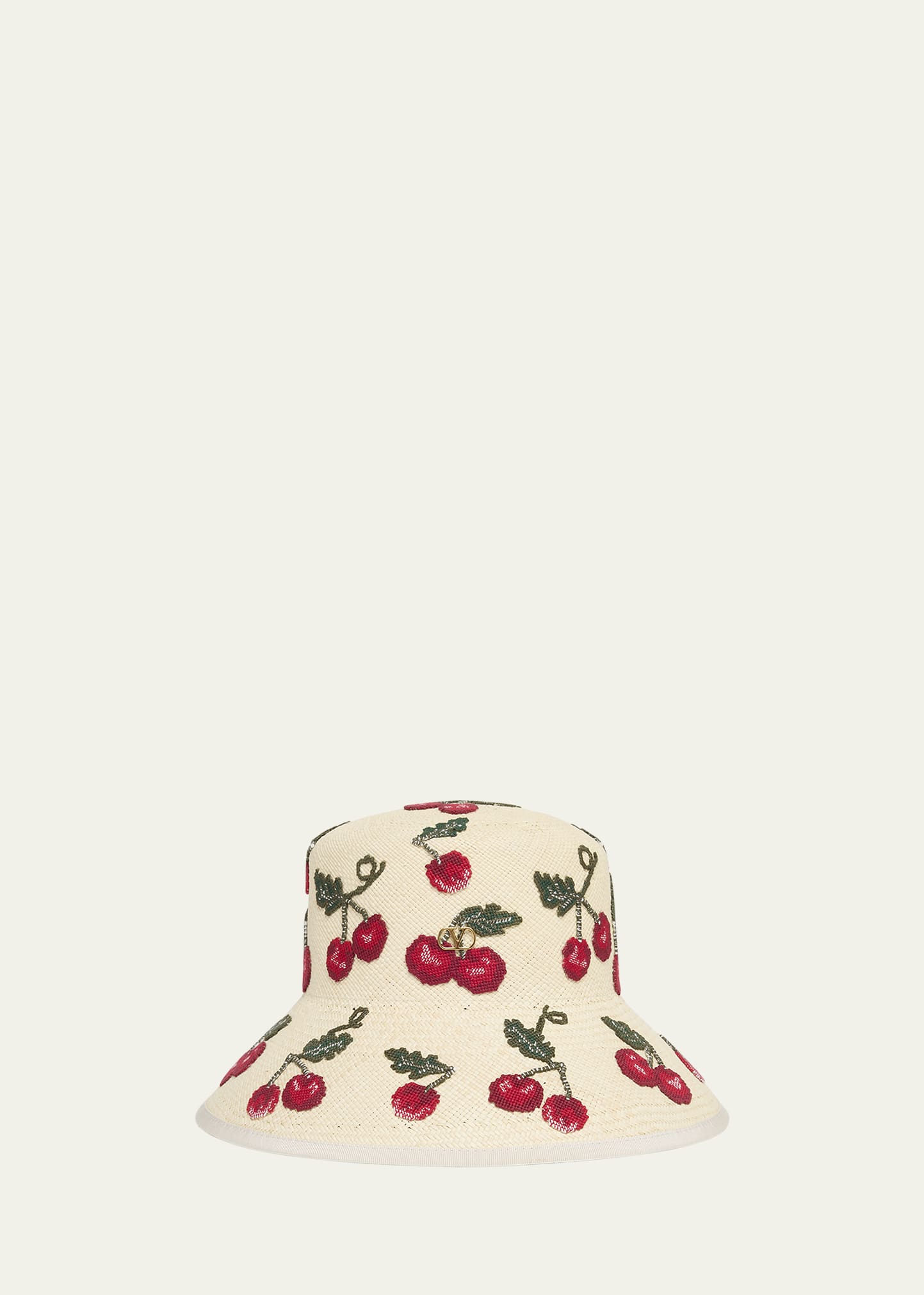 【関税込み】VALENTINO \"Toute la V\" Bucket hat Bucket Hat Toute La V In Wool for Woman in Black/cream
