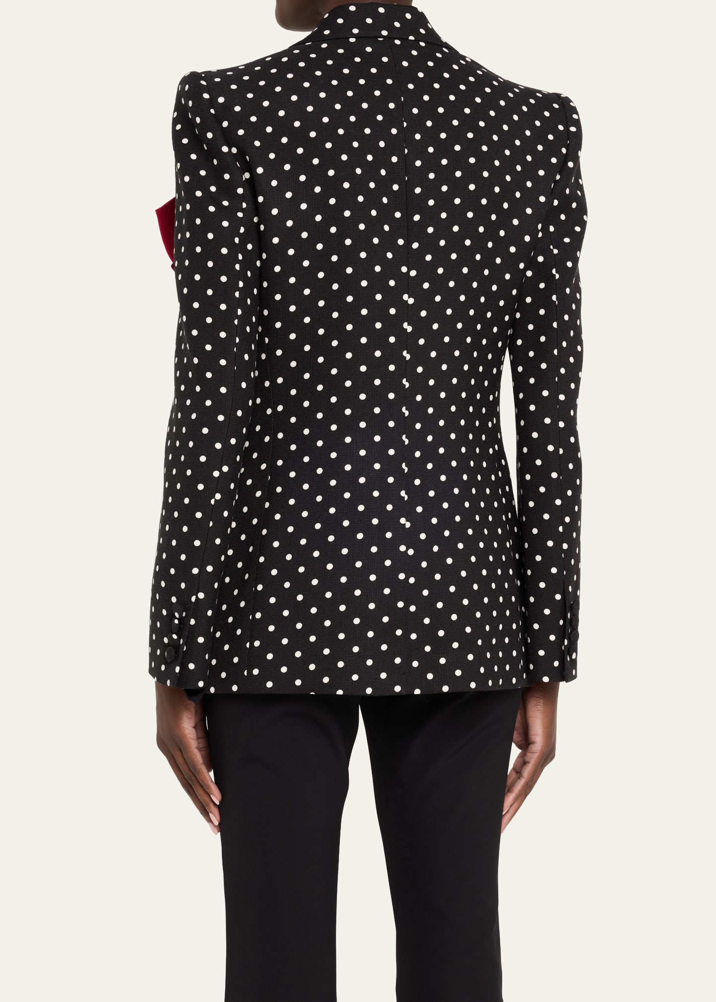 Valentino Garavani Polka Dot Blazer With Bow - Bergdorf Goodman